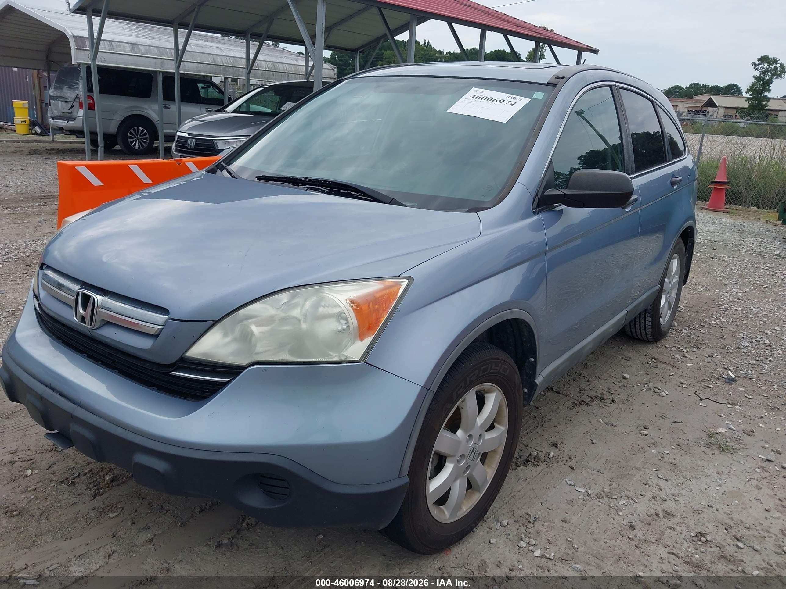 2008 Honda Cr-v Ex Blue vin: 5J6RE38598L010072