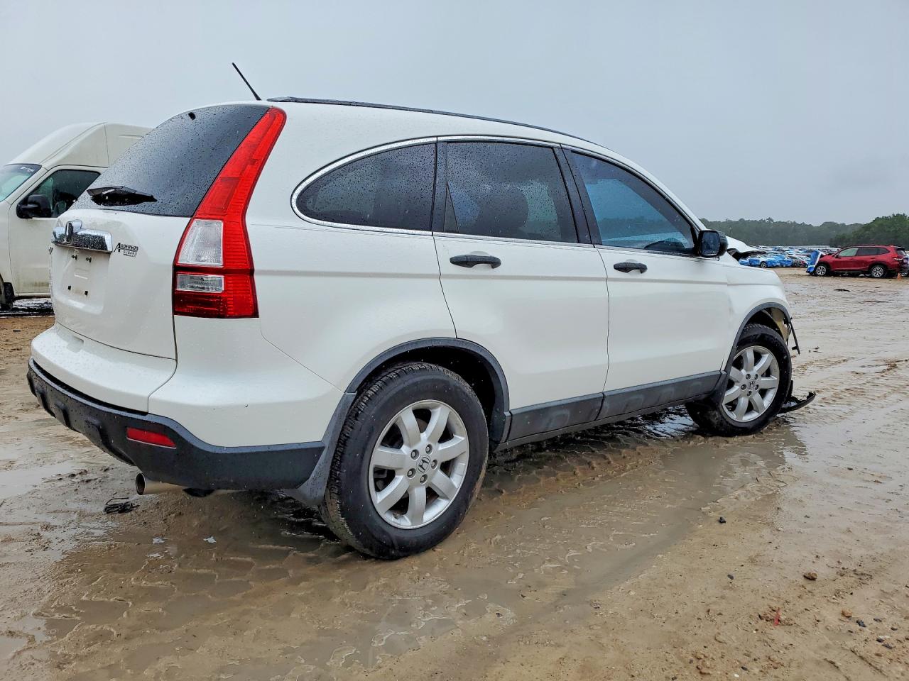 2009 Honda Cr-v Ex White vin: 5J6RE38599L032185
