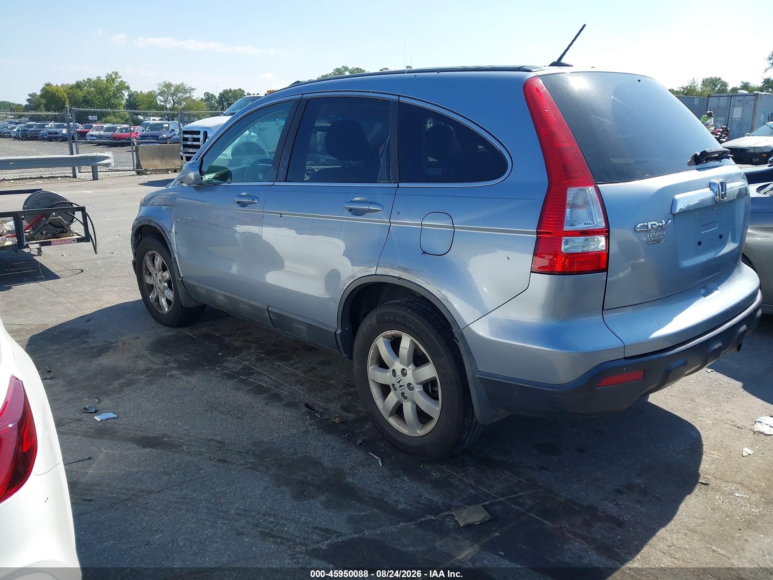 2008 Honda Cr-v Ex-l Light Blue vin: 5J6RE38708L000984