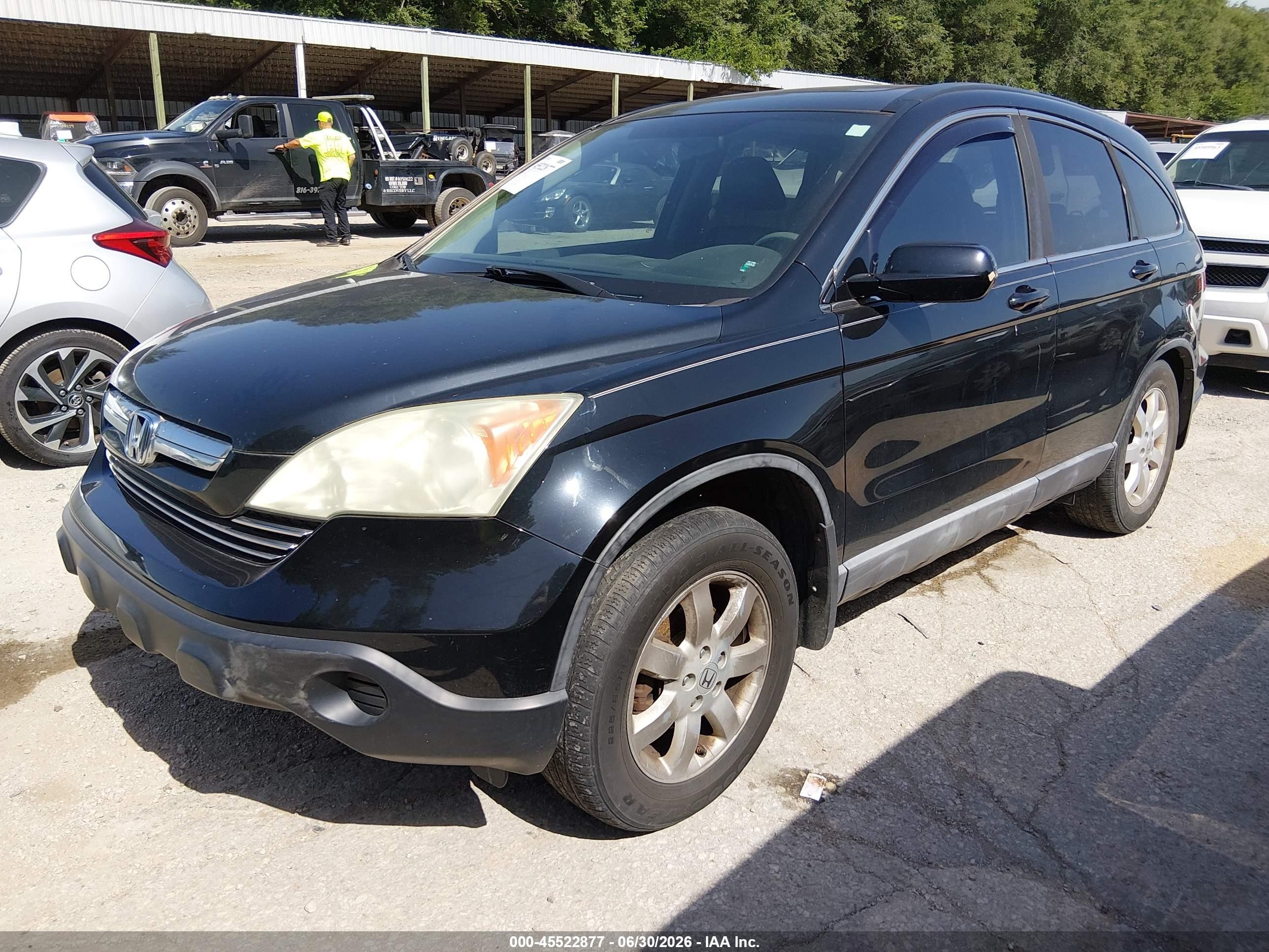 2008 Honda Cr-v Ex-l Black vin: 5J6RE38708L001665