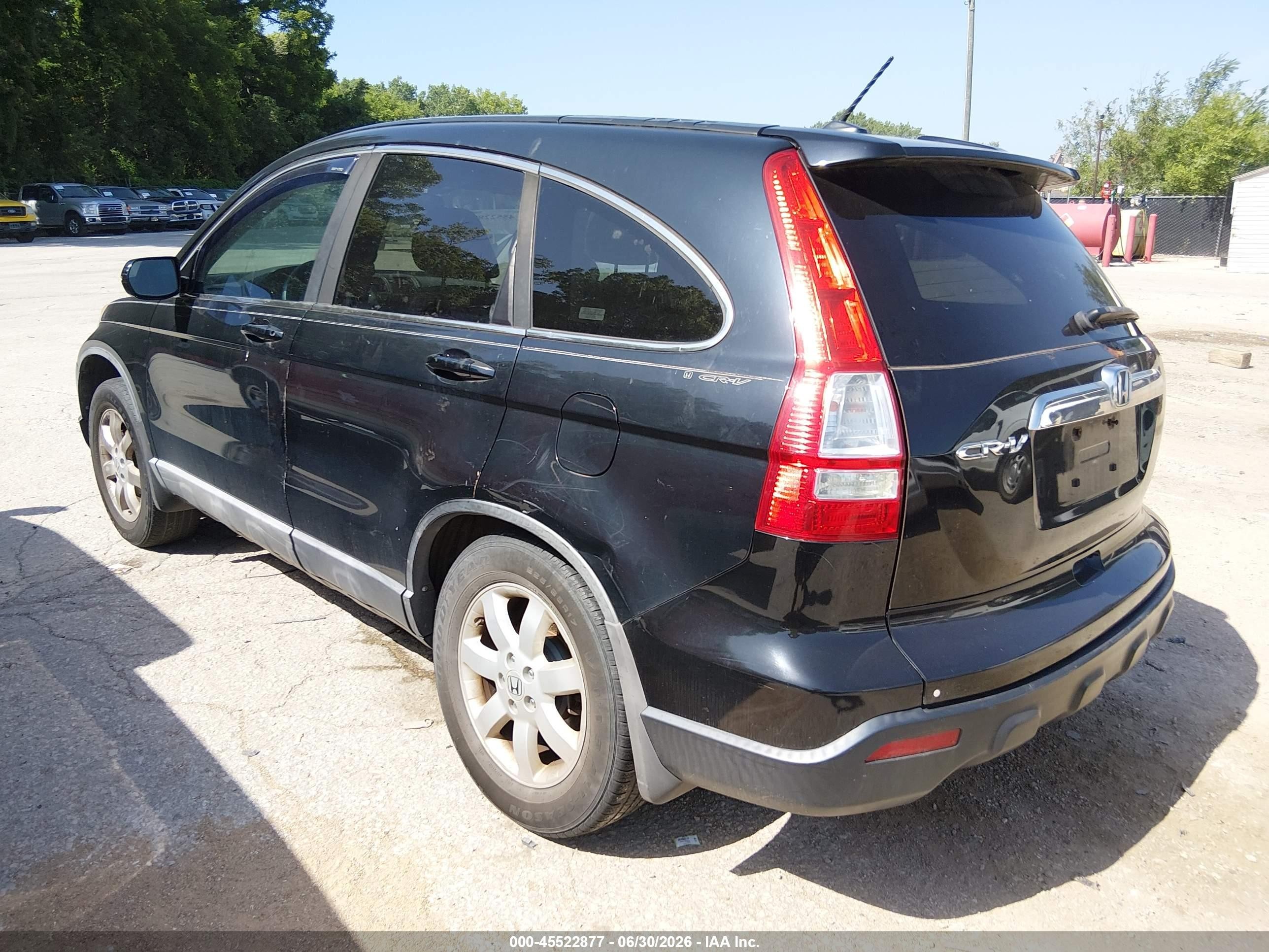 2008 Honda Cr-v Ex-l Black vin: 5J6RE38708L001665