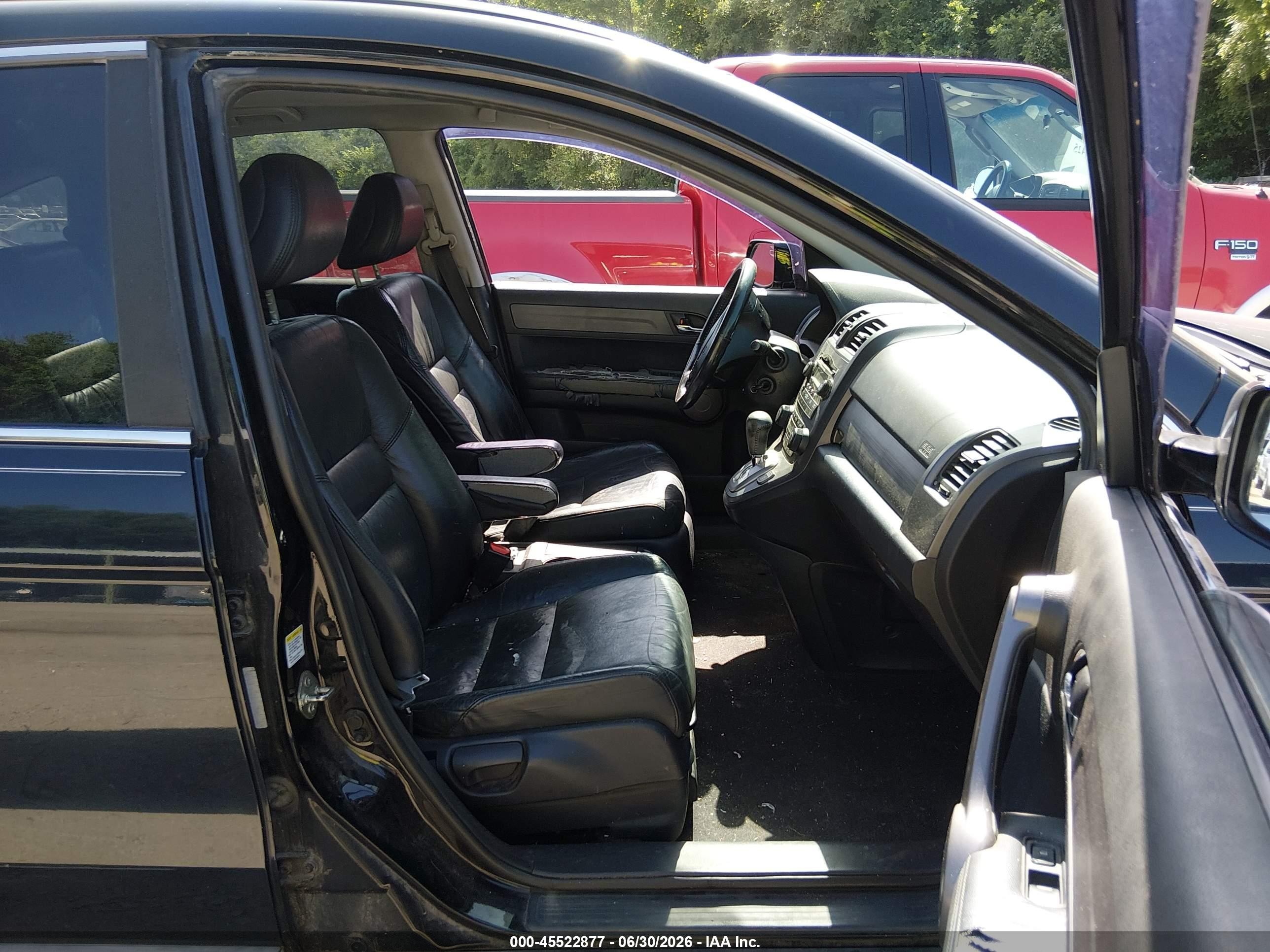 2008 Honda Cr-v Ex-l Black vin: 5J6RE38708L001665