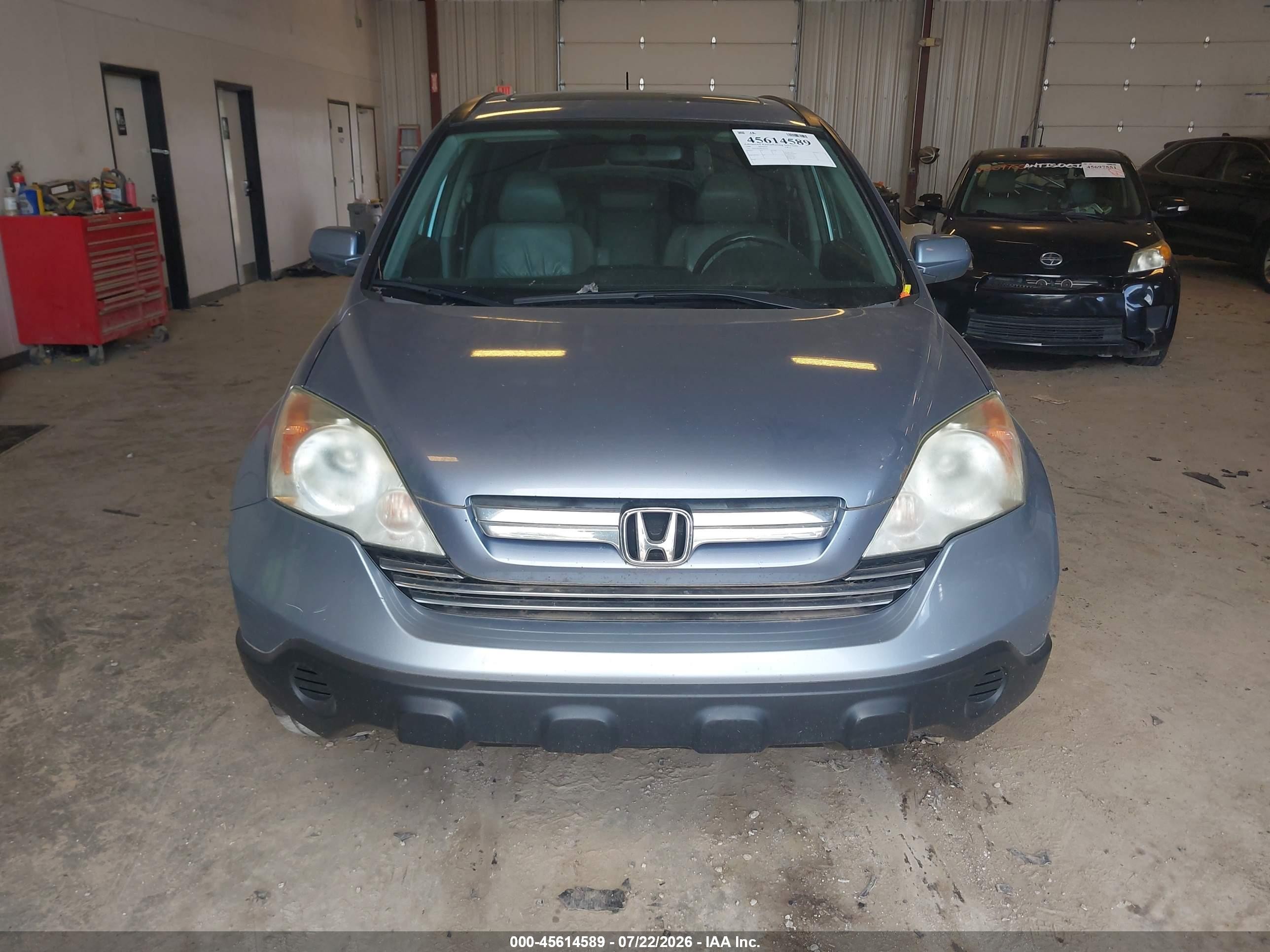 2008 Honda Cr-v Ex-l Light Blue vin: 5J6RE38708L007241