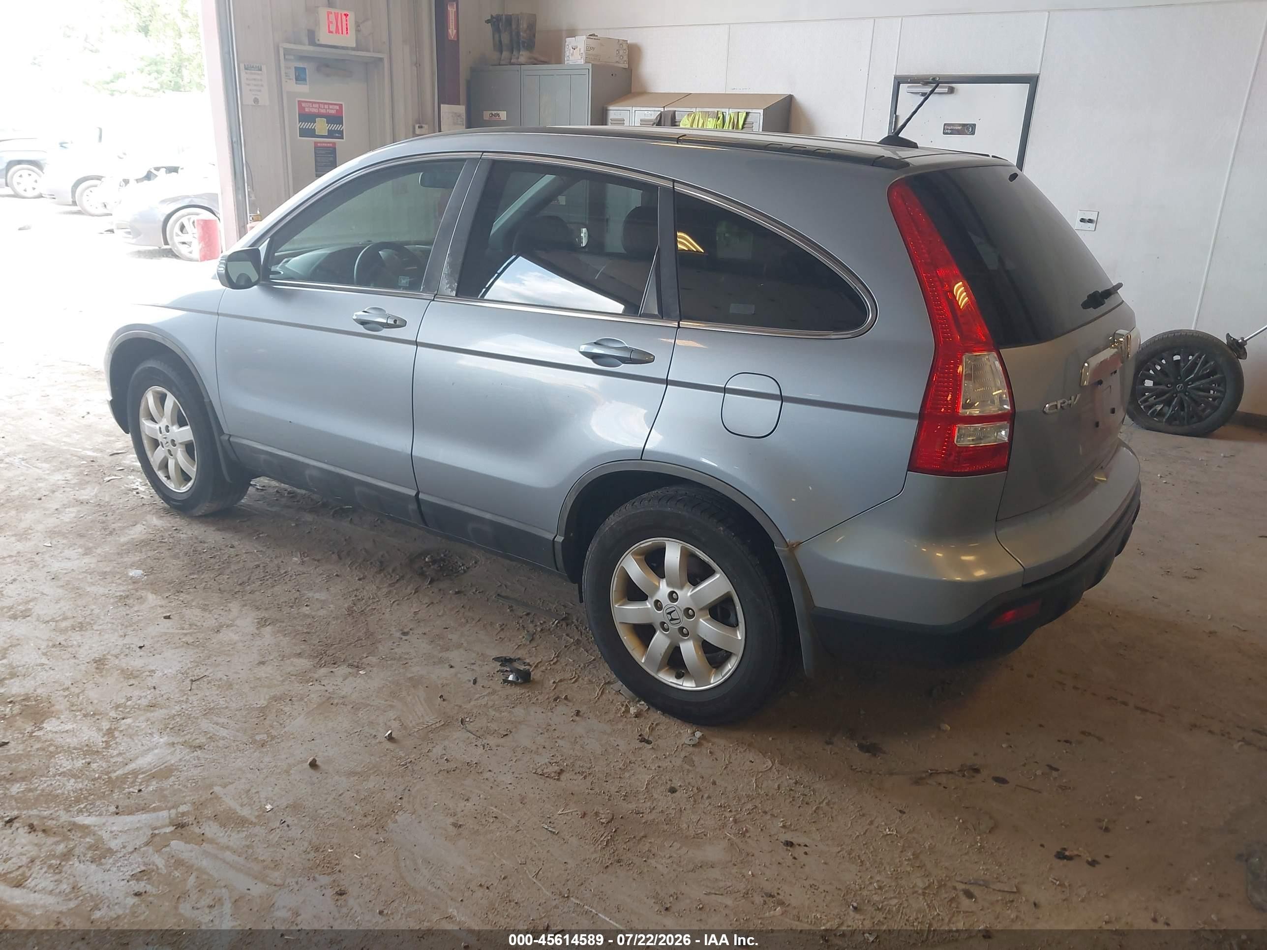 2008 Honda Cr-v Ex-l Light Blue vin: 5J6RE38708L007241