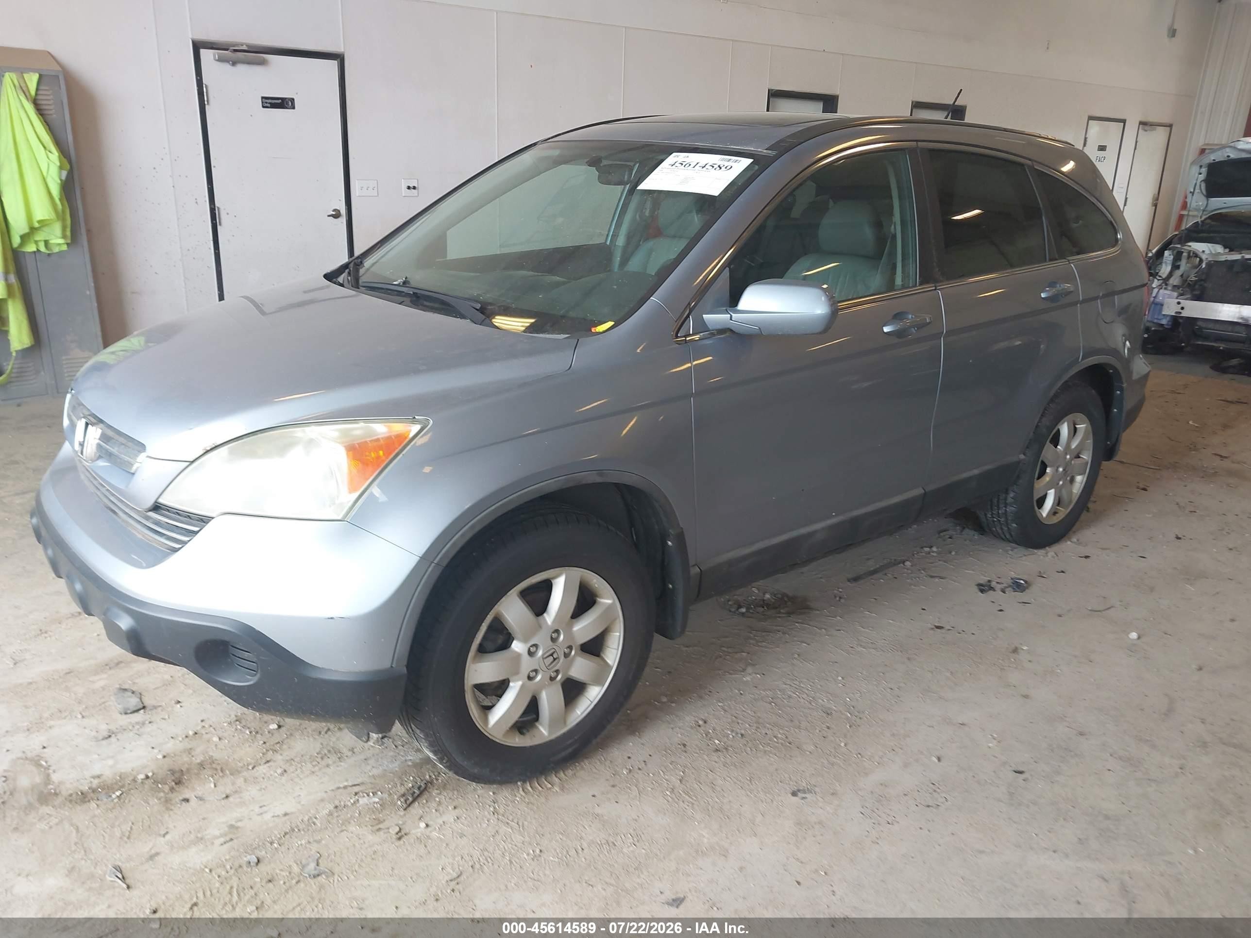 2008 Honda Cr-v Ex-l Light Blue vin: 5J6RE38708L007241