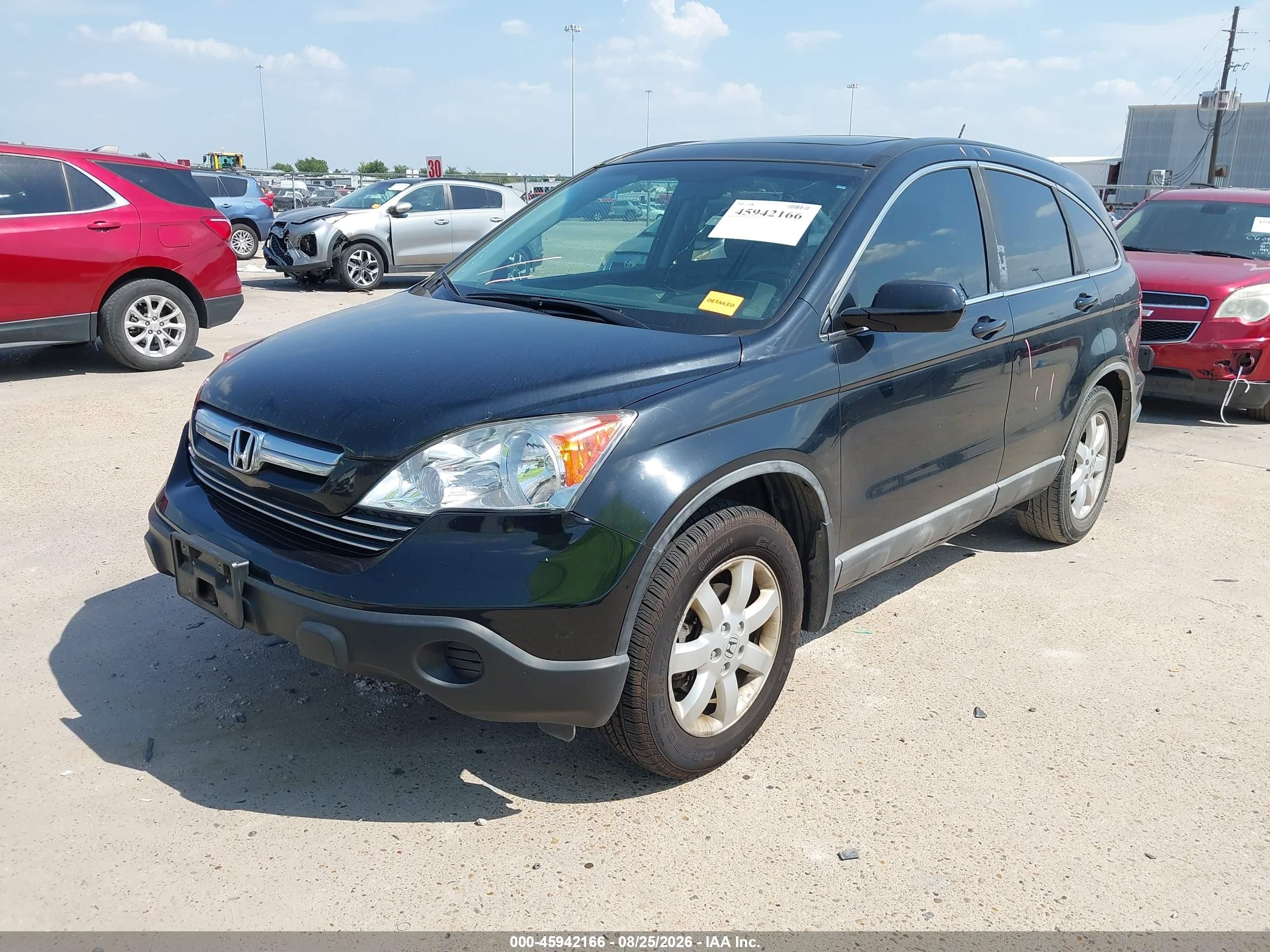 2009 Honda Cr-v Ex-l Черный vin: 5J6RE38709L011078