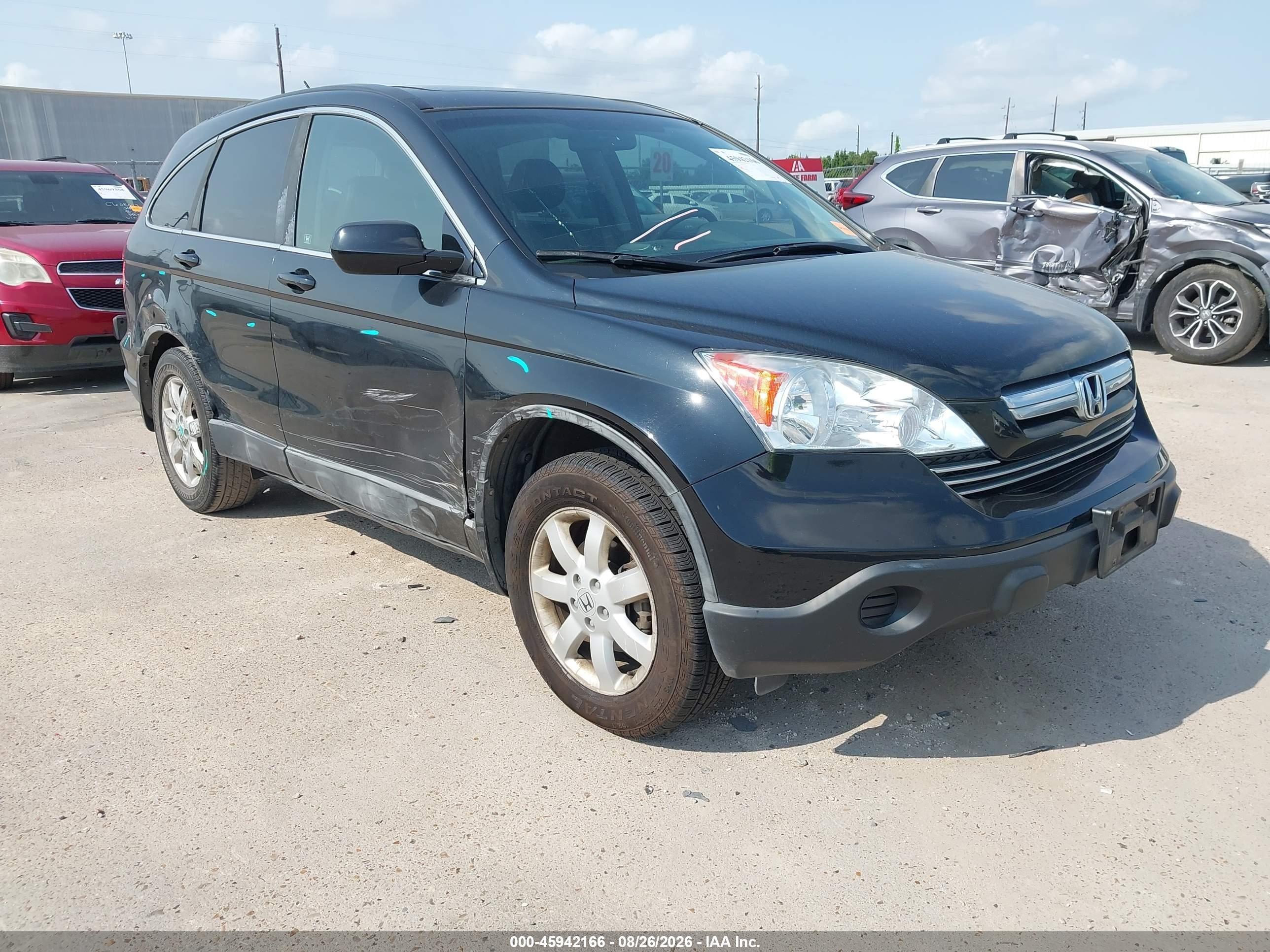 2009 Honda Cr-v Ex-l Black vin: 5J6RE38709L011078
