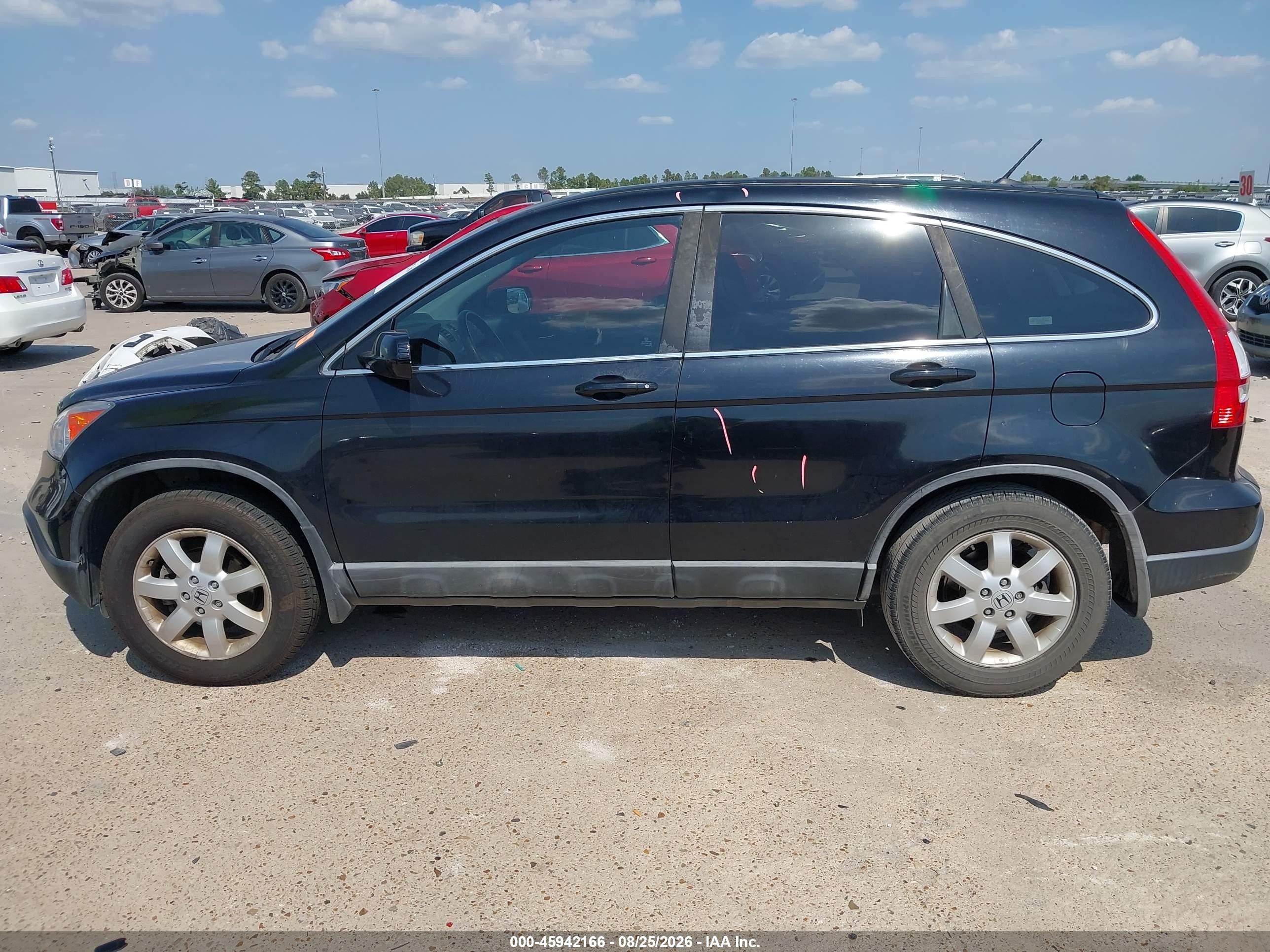 2009 Honda Cr-v Ex-l Черный vin: 5J6RE38709L011078