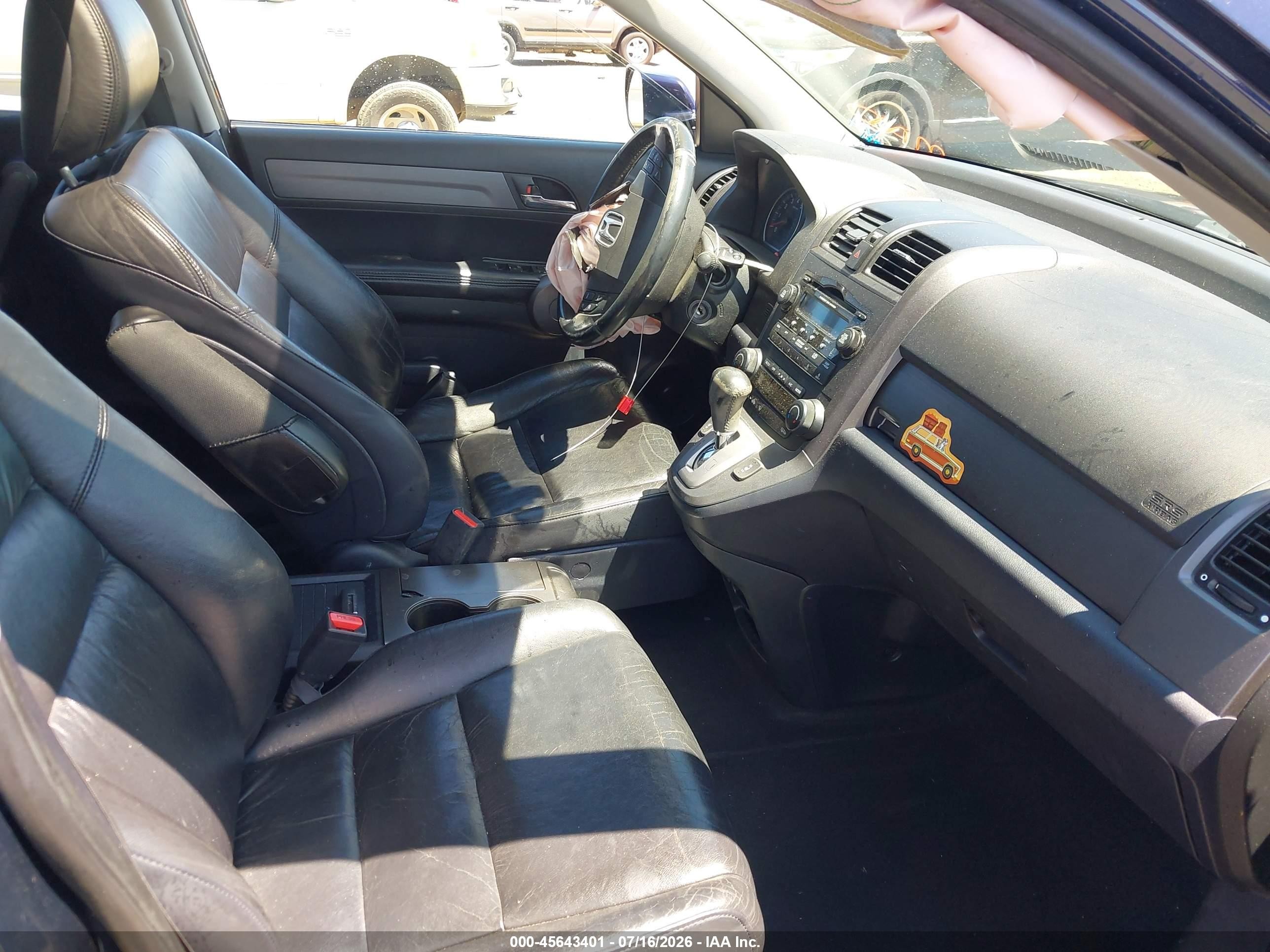 2009 Honda Cr-v Ex-l Dark Blue vin: 5J6RE38719L035552