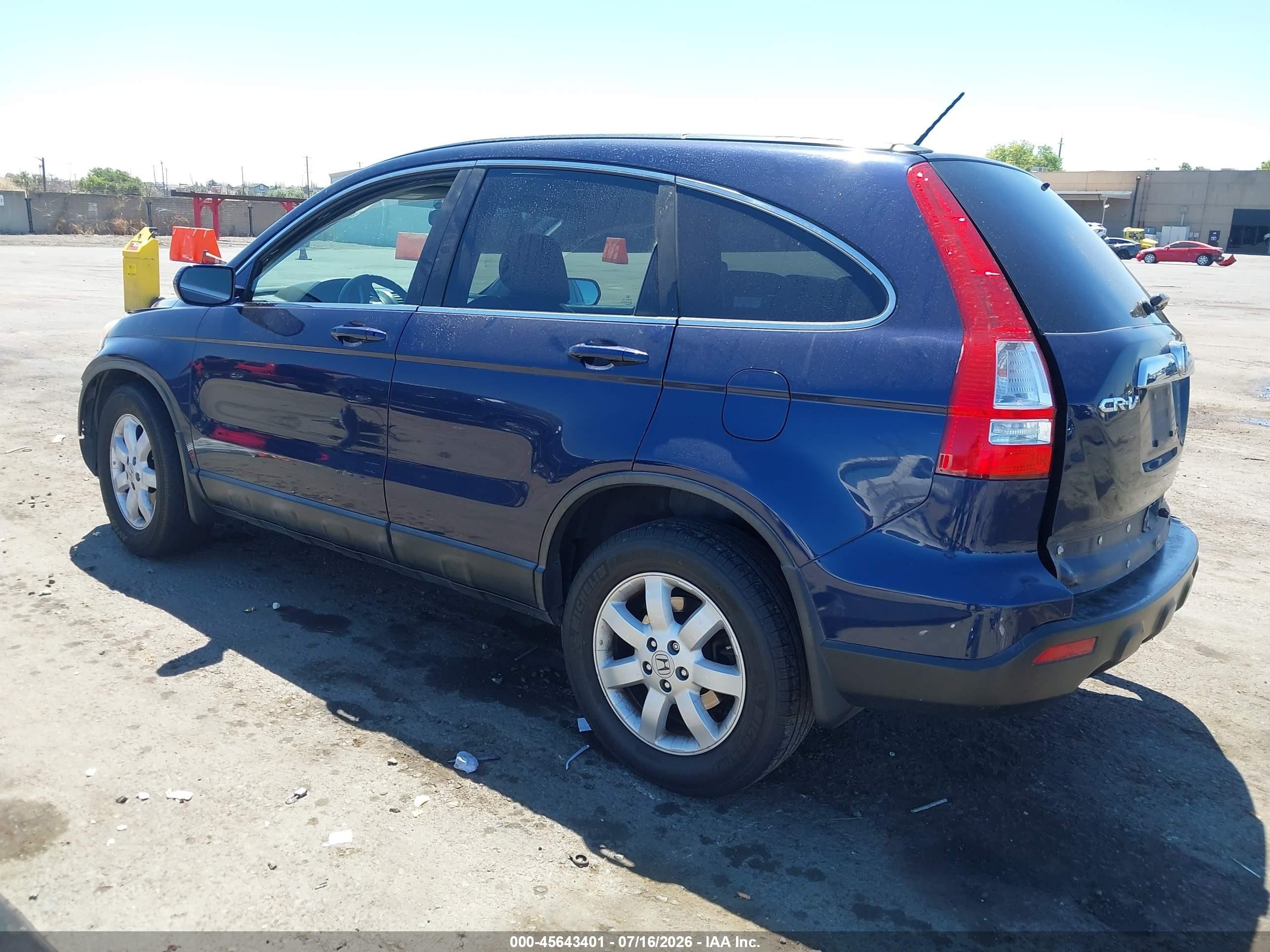 2009 Honda Cr-v Ex-l Dark Blue vin: 5J6RE38719L035552
