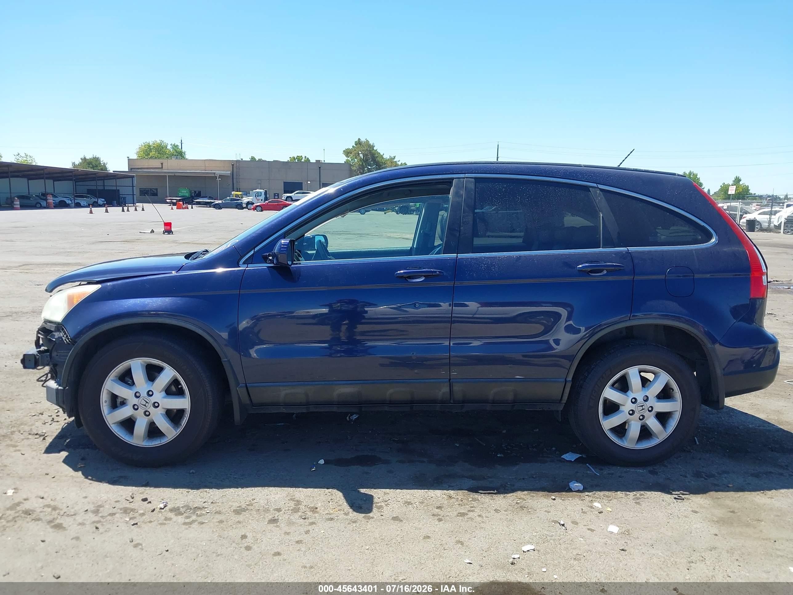 2009 Honda Cr-v Ex-l Dark Blue vin: 5J6RE38719L035552