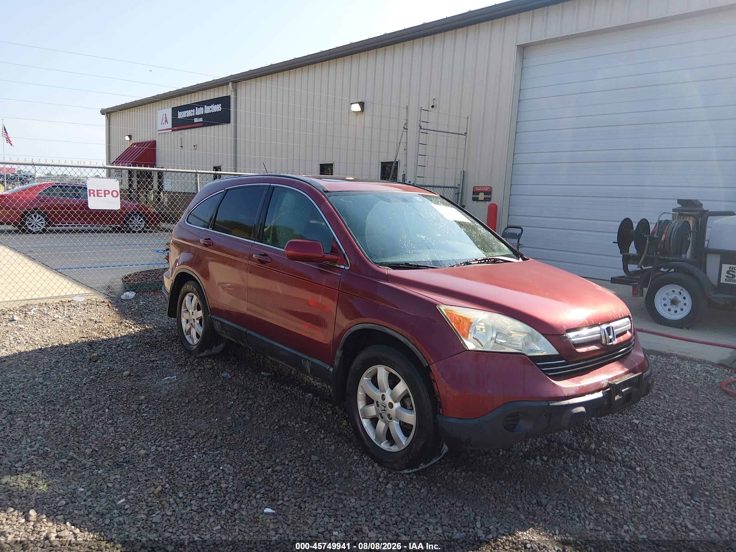 2008 Honda Cr-v Ex-l Maroon vin: 5J6RE38728L004955