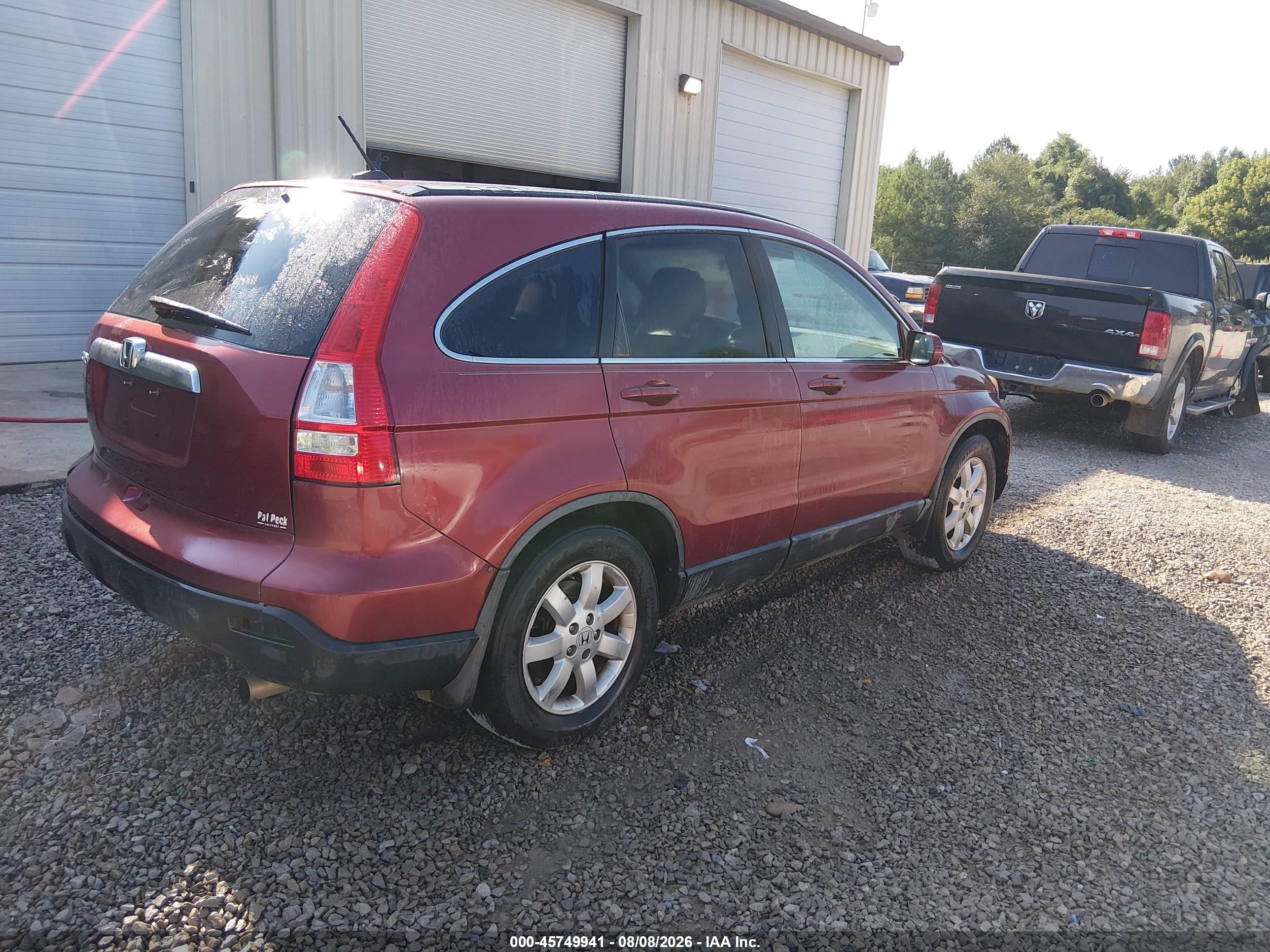 2008 Honda Cr-v Ex-l Maroon vin: 5J6RE38728L004955