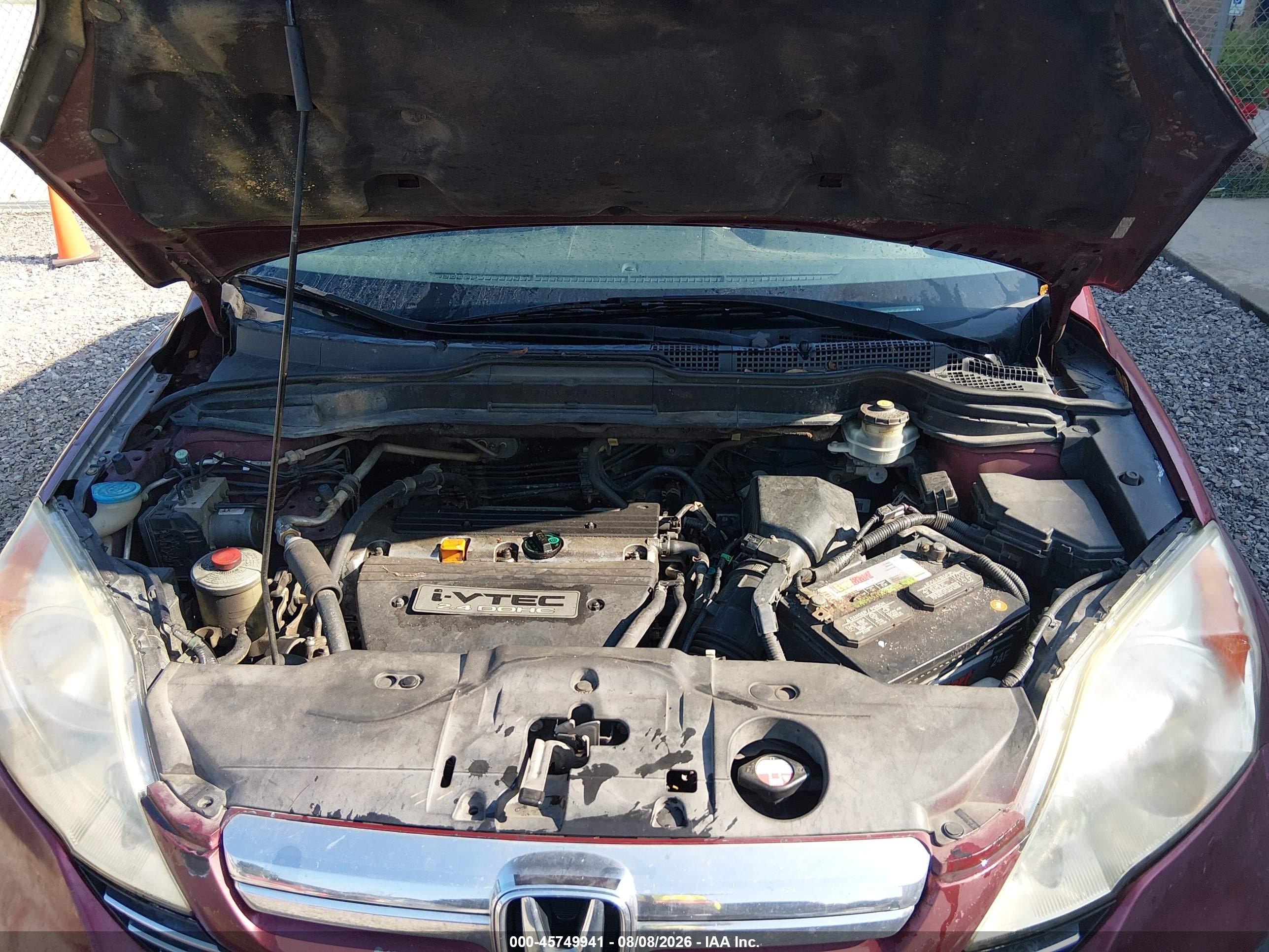 2008 Honda Cr-v Ex-l Maroon vin: 5J6RE38728L004955