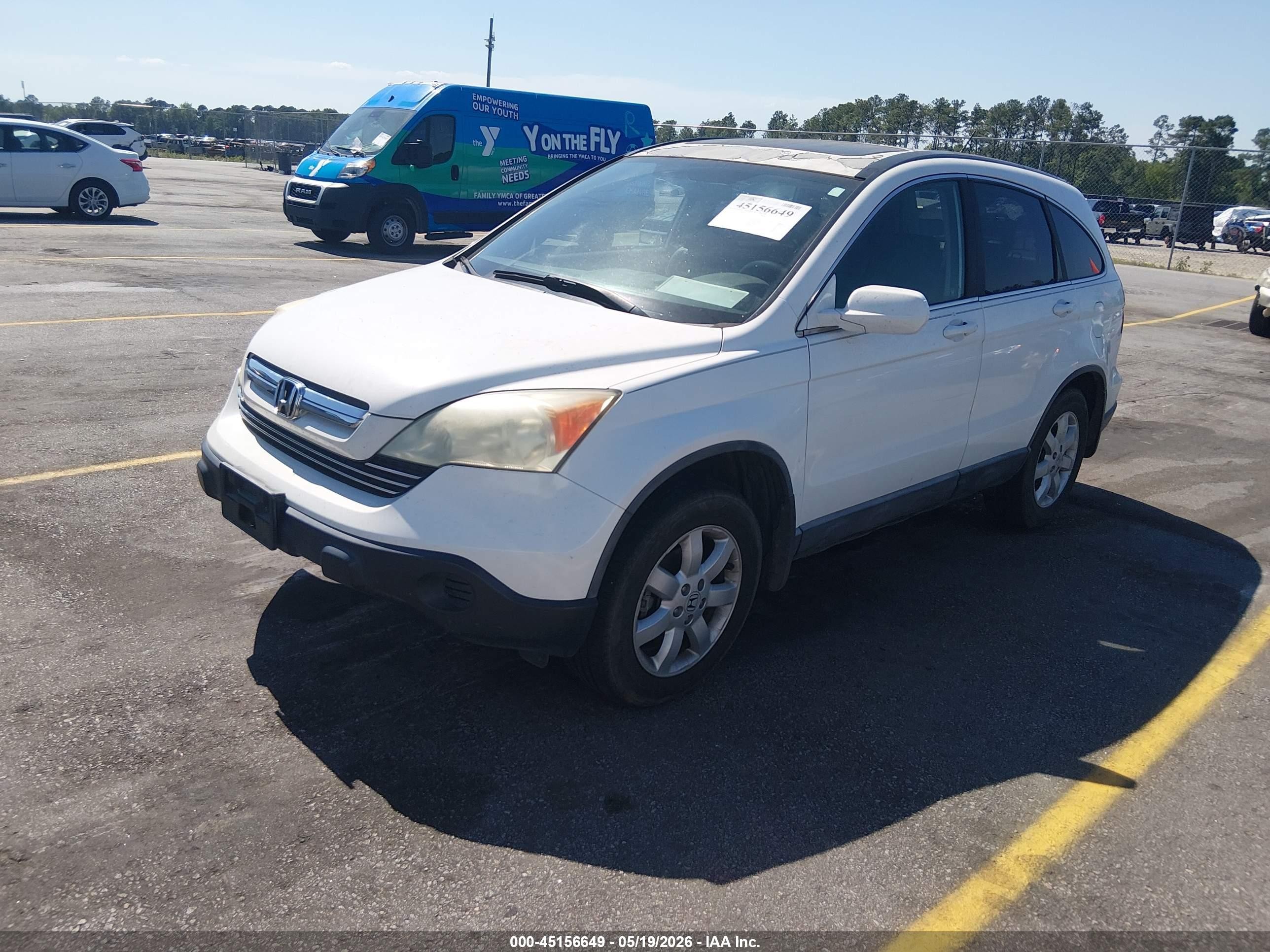 2008 Honda Cr-v Ex-l White vin: 5J6RE38728L005135