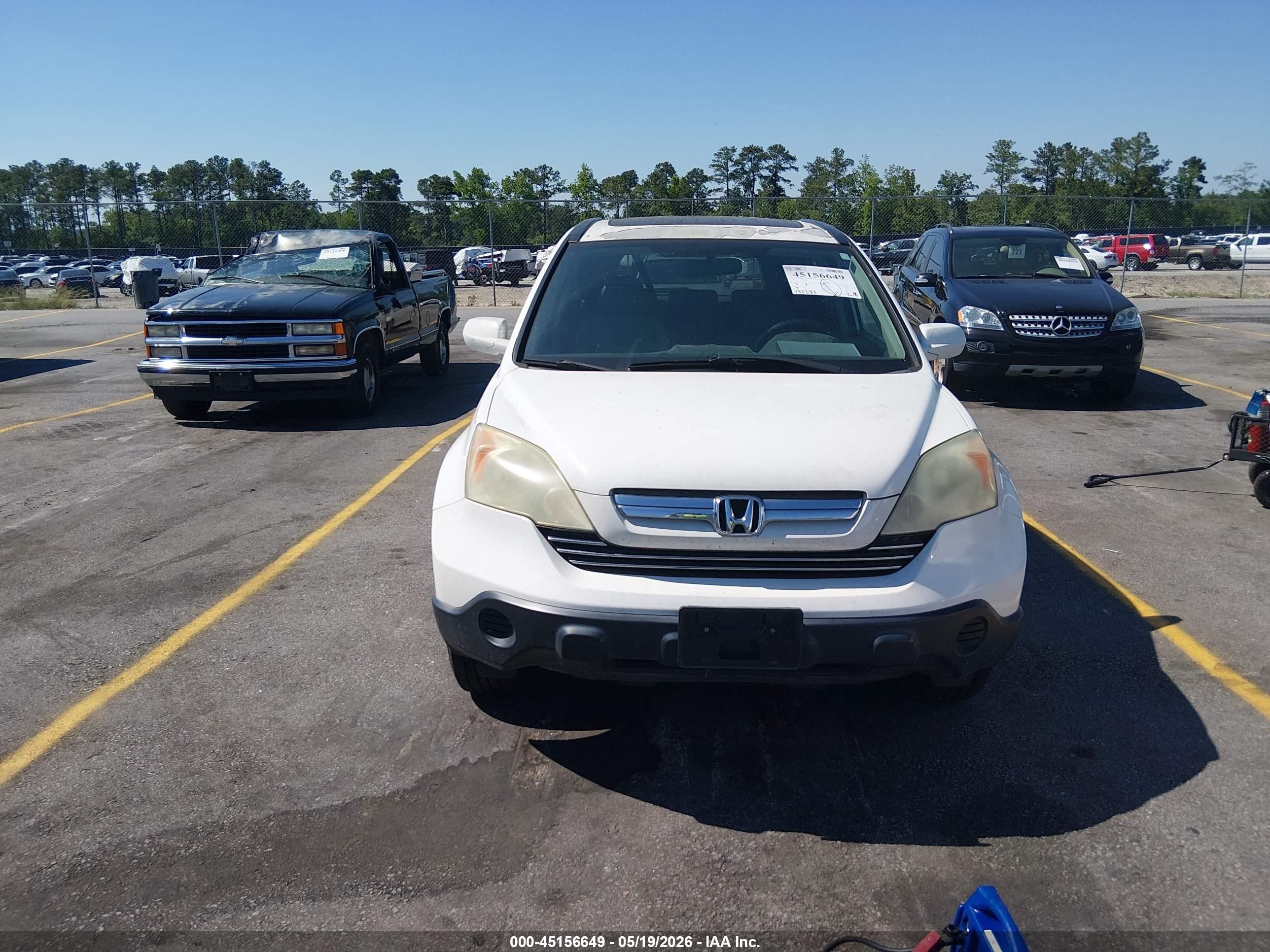 2008 Honda Cr-v Ex-l White vin: 5J6RE38728L005135