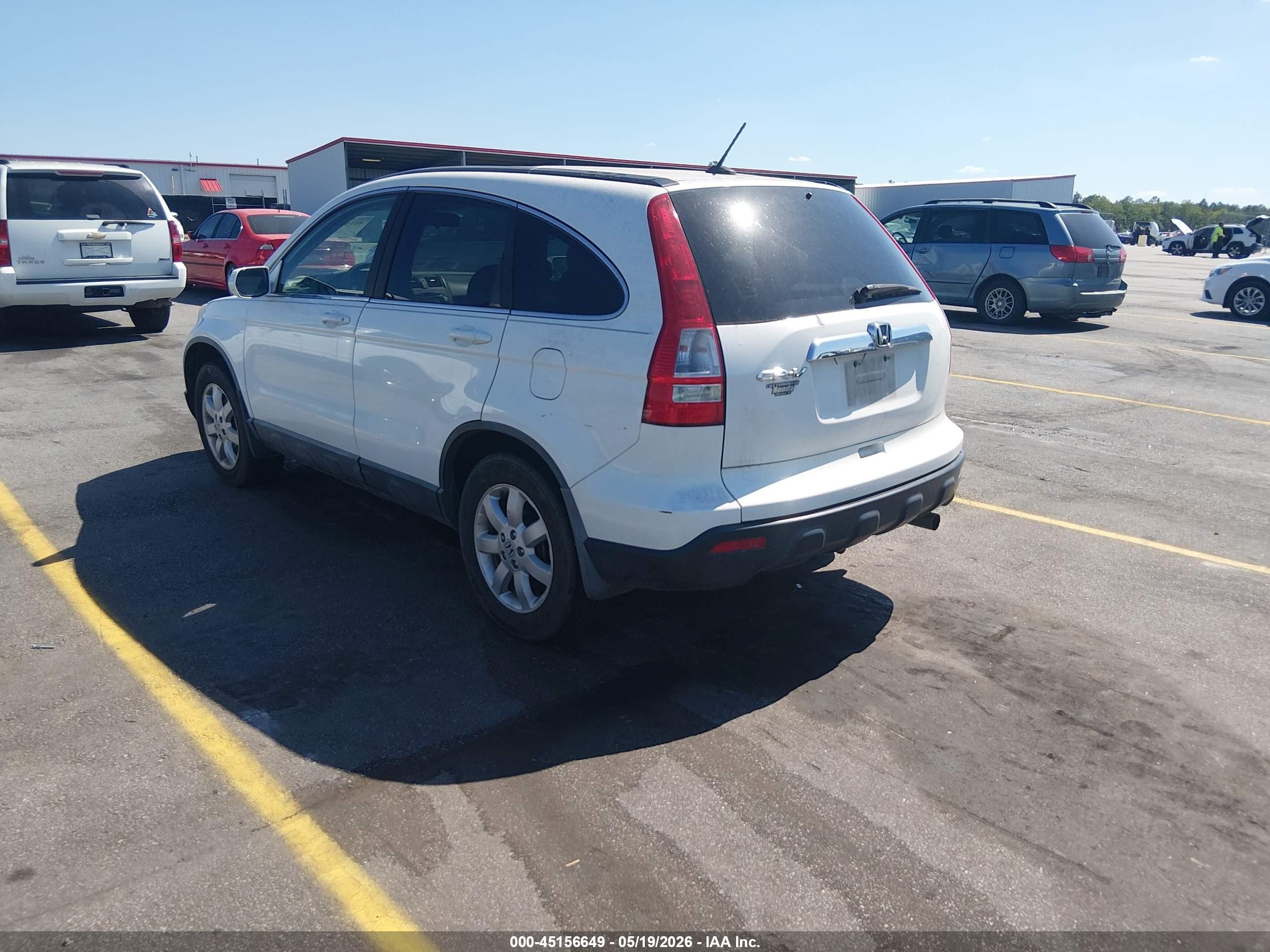 2008 Honda Cr-v Ex-l White vin: 5J6RE38728L005135