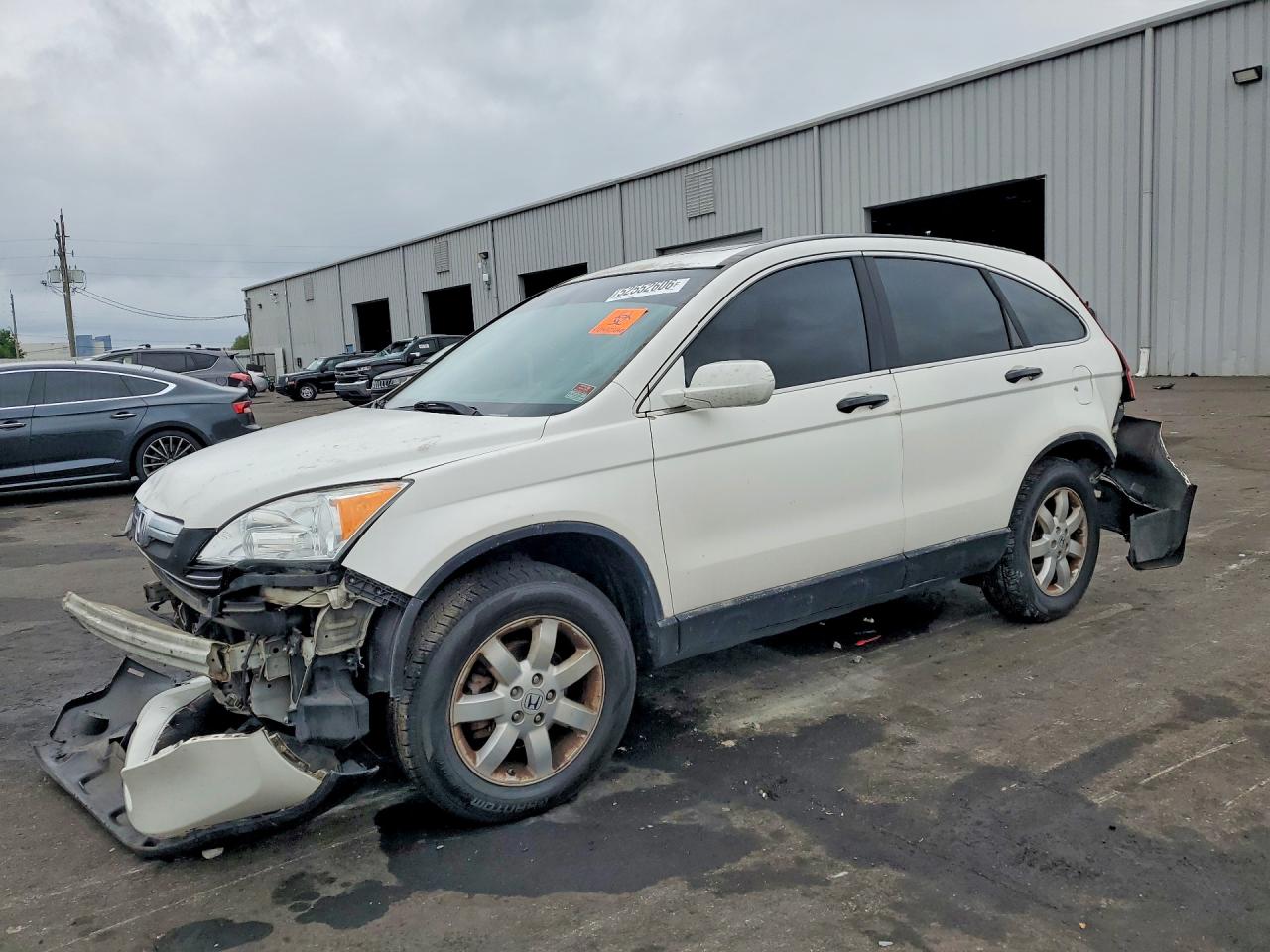 2009 Honda Cr-v Exl White vin: 5J6RE38729L003015