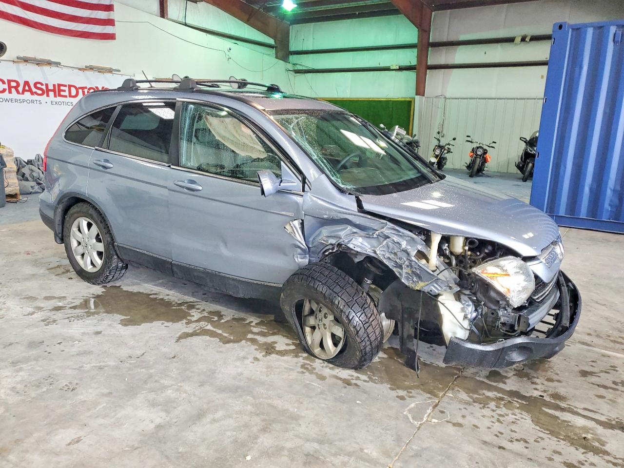 2009 Honda Cr-v Exl Blue vin: 5J6RE38729L024723
