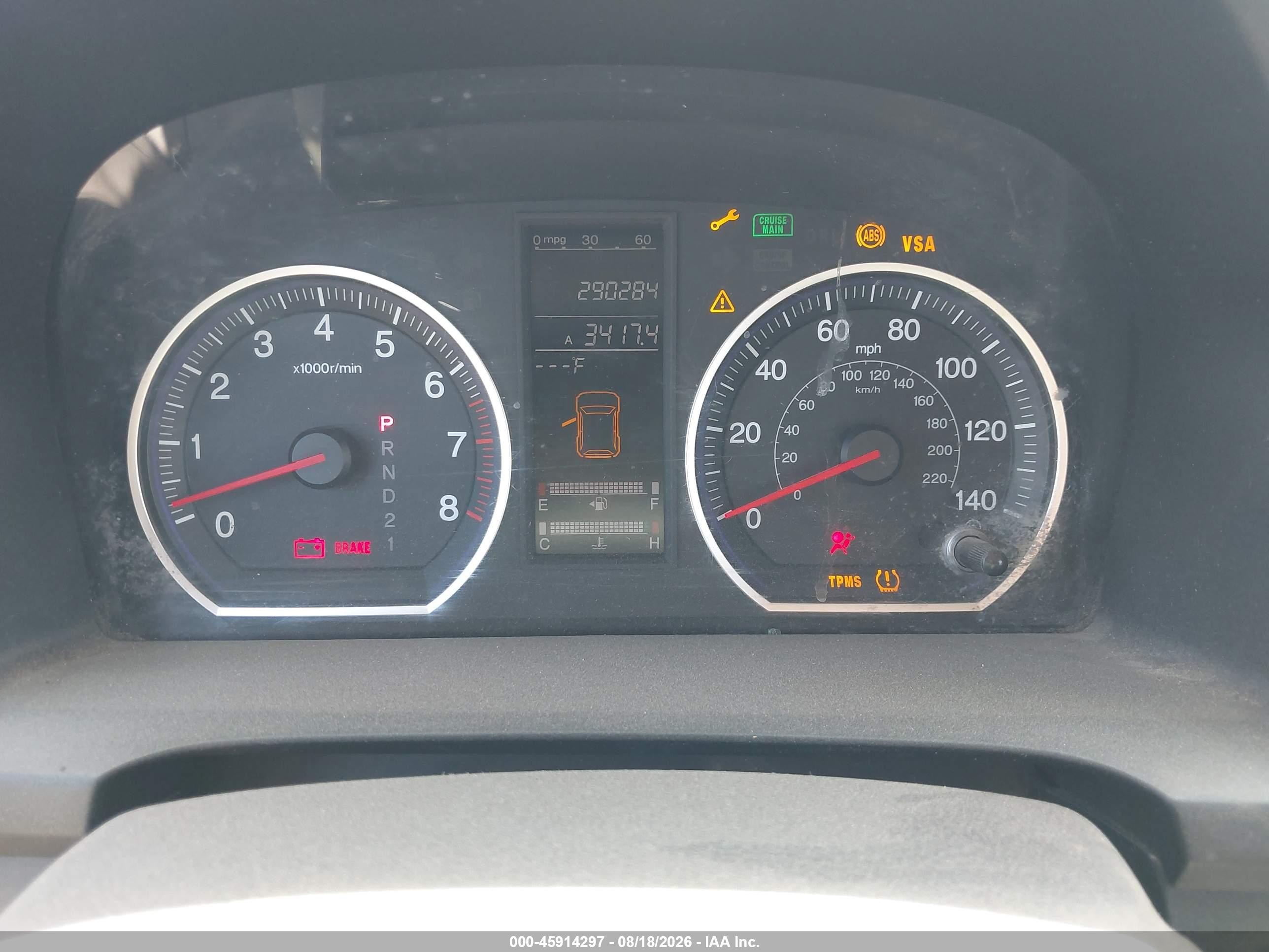 2008 Honda Cr-v Ex-l Burgundy vin: 5J6RE38738L010618