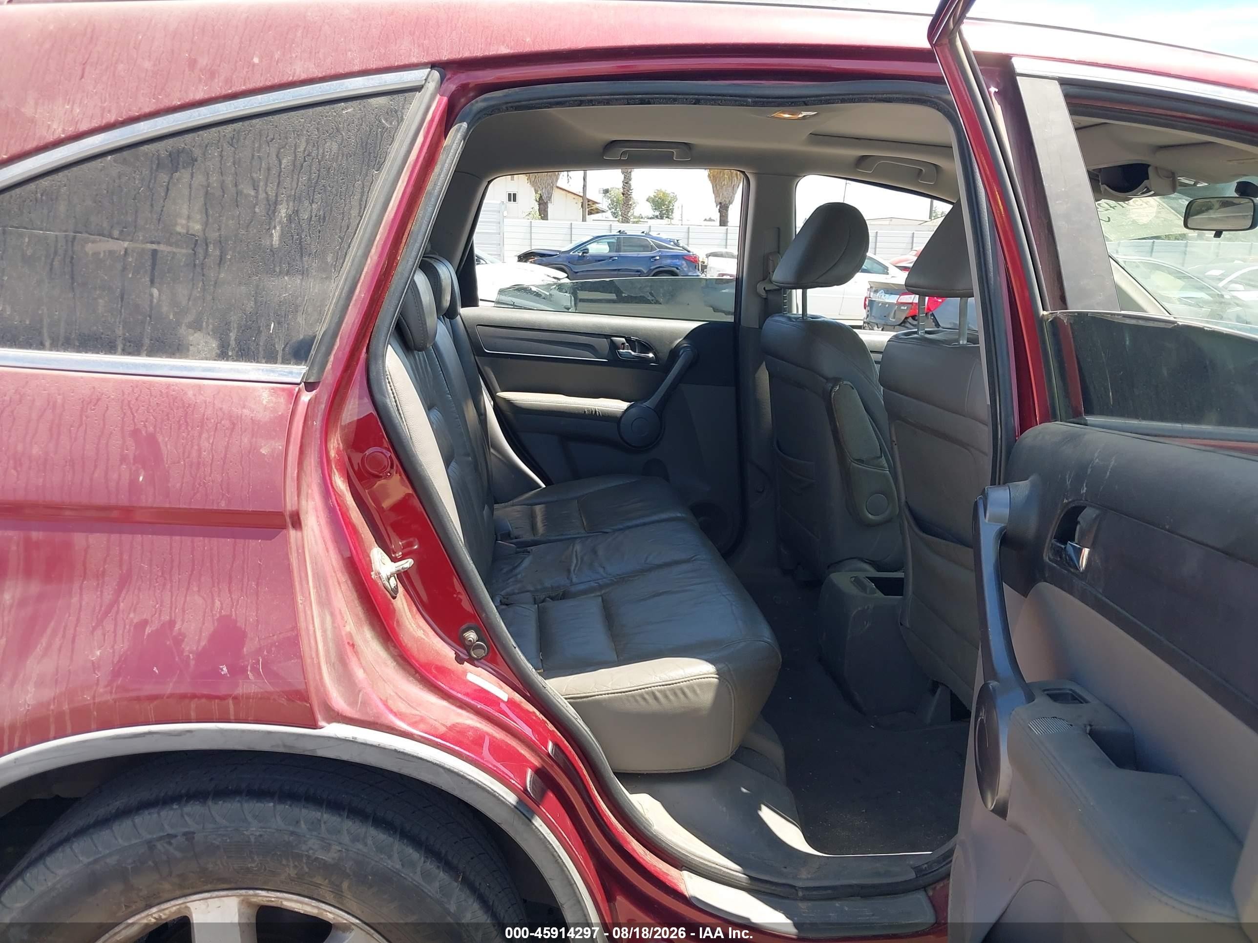 2008 Honda Cr-v Ex-l Burgundy vin: 5J6RE38738L010618