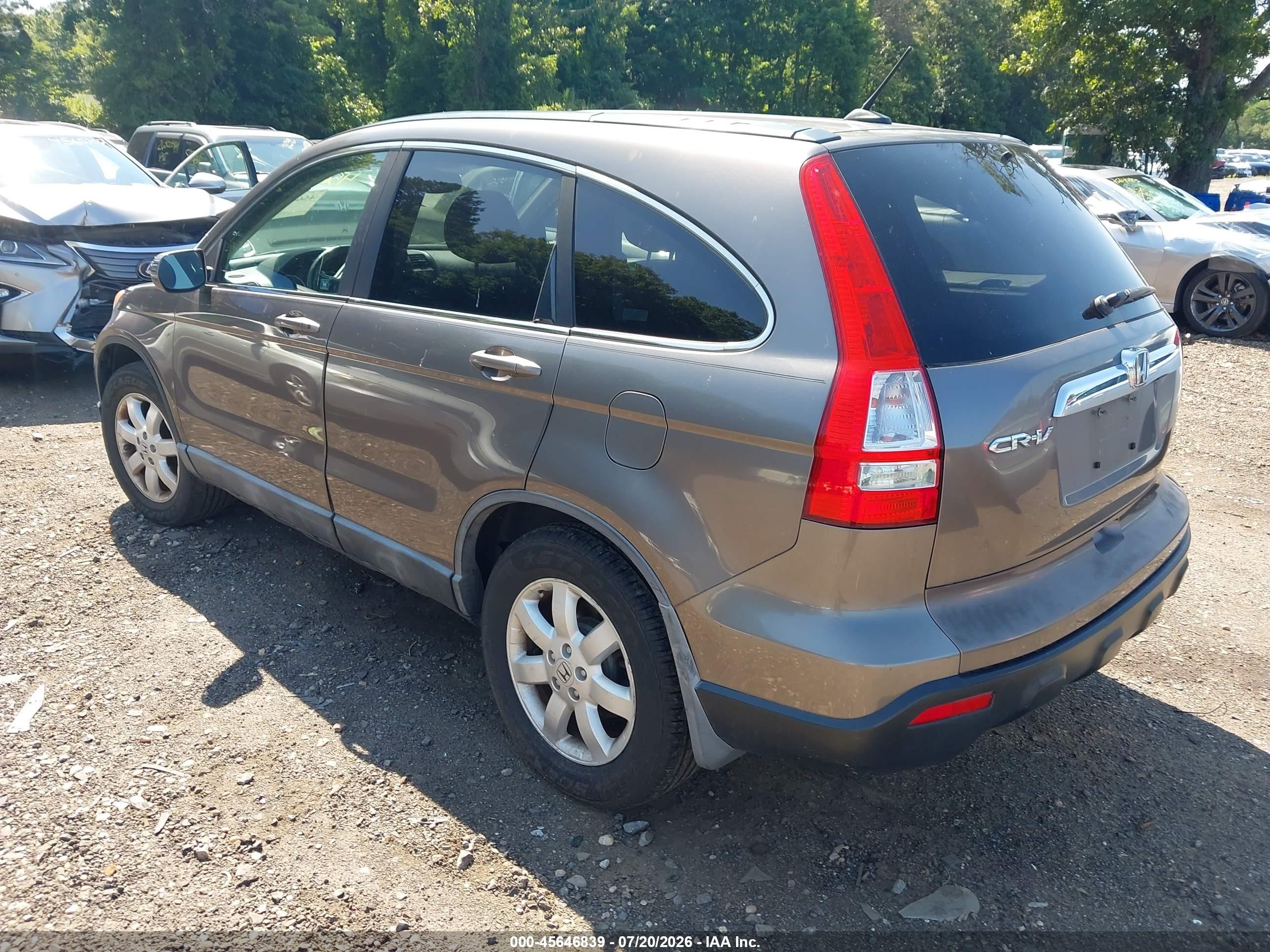 2009 Honda Cr-v Ex-l Коричневый vin: 5J6RE38739L005436