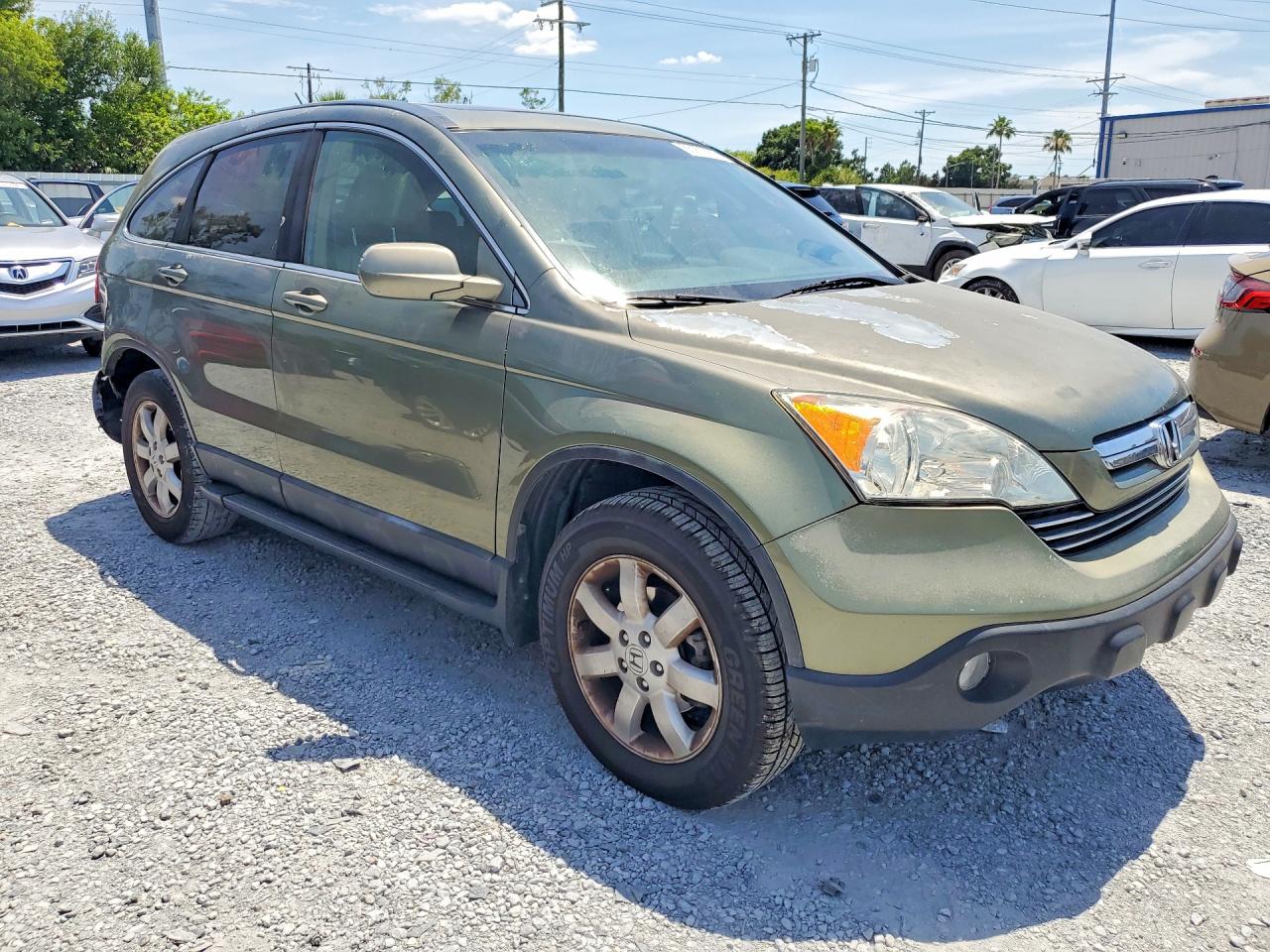 2009 Honda Cr-v Exl Зеленый vin: 5J6RE38739L020857