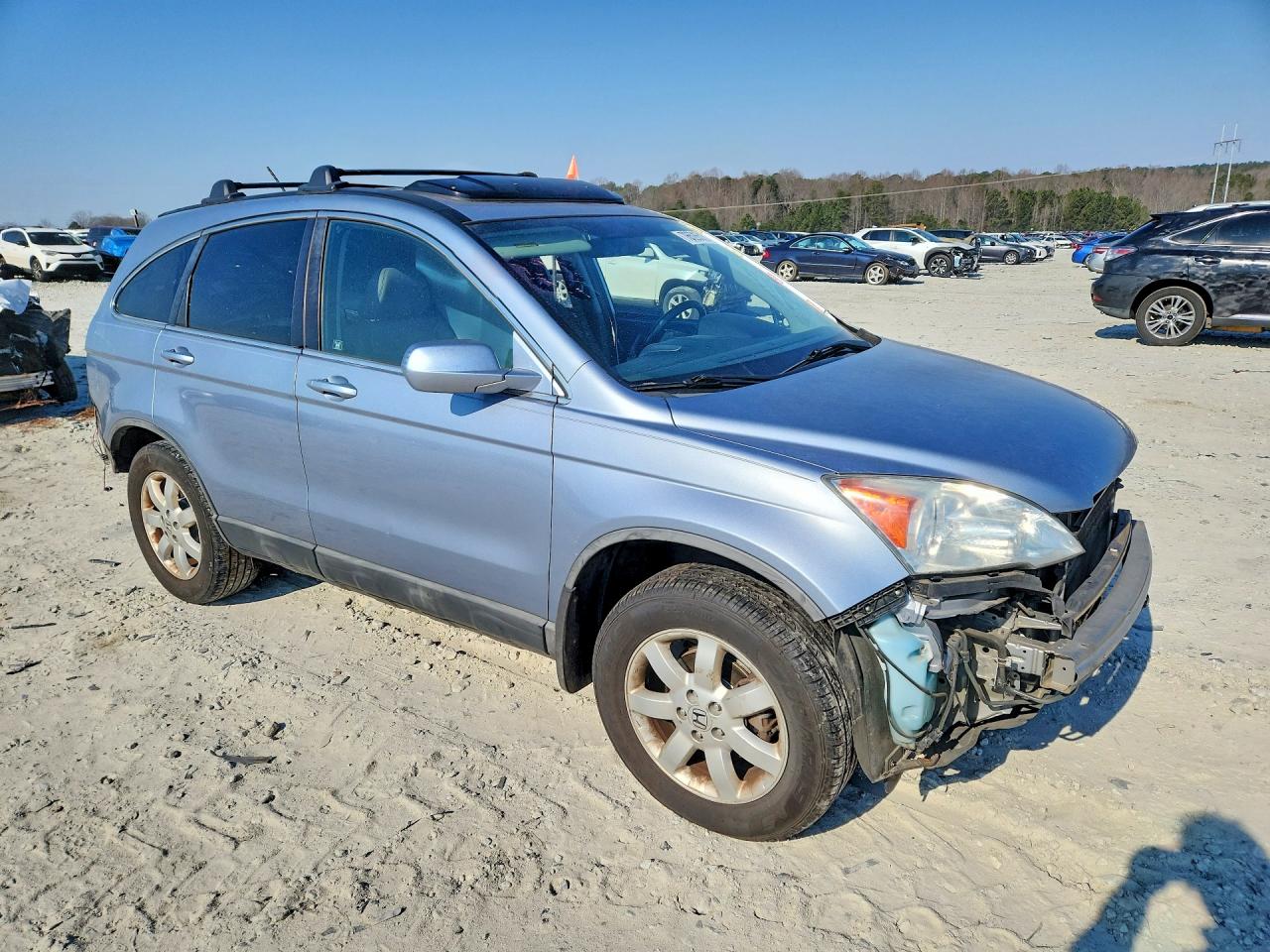 2009 Honda Cr-v Exl Синий vin: 5J6RE38739L021409