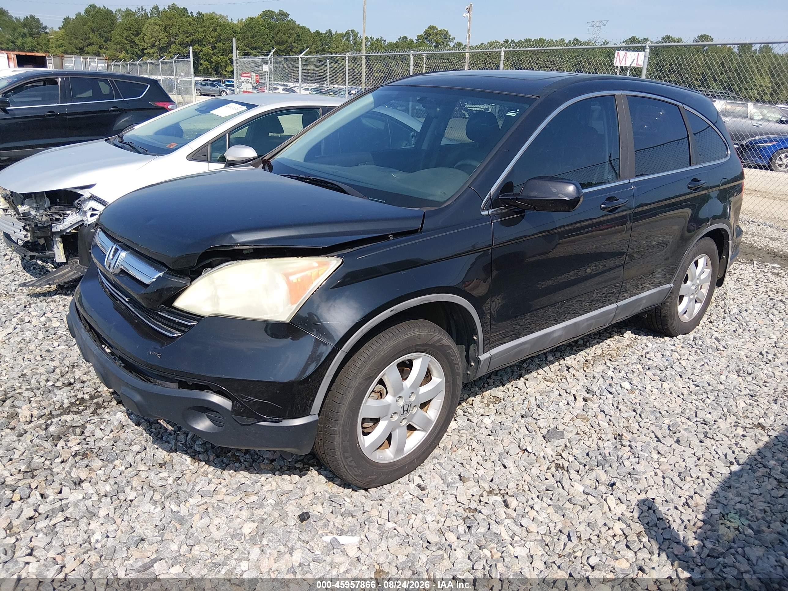2009 Honda Cr-v Ex-l Black vin: 5J6RE38739L035679