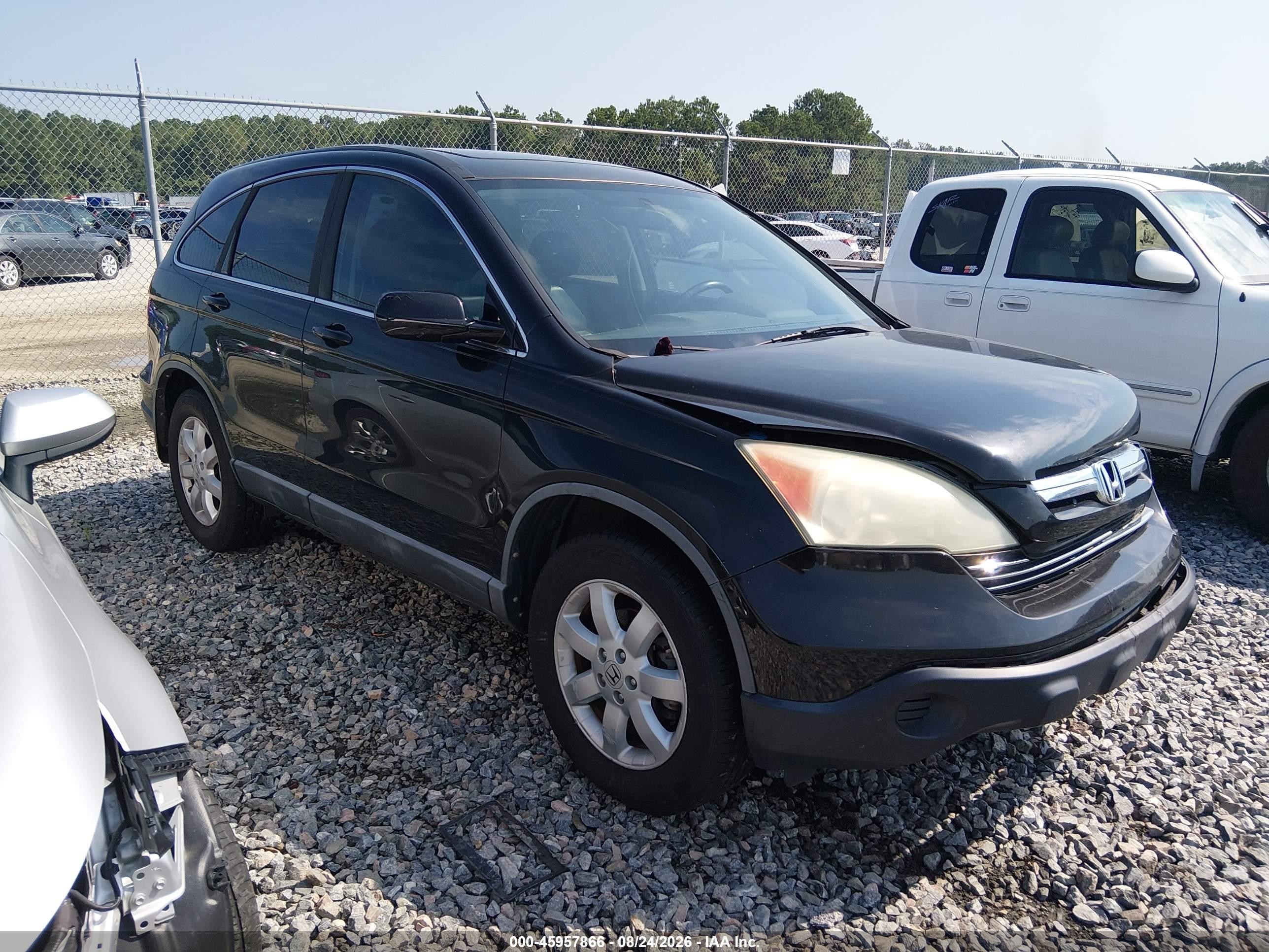 2009 Honda Cr-v Ex-l Черный vin: 5J6RE38739L035679
