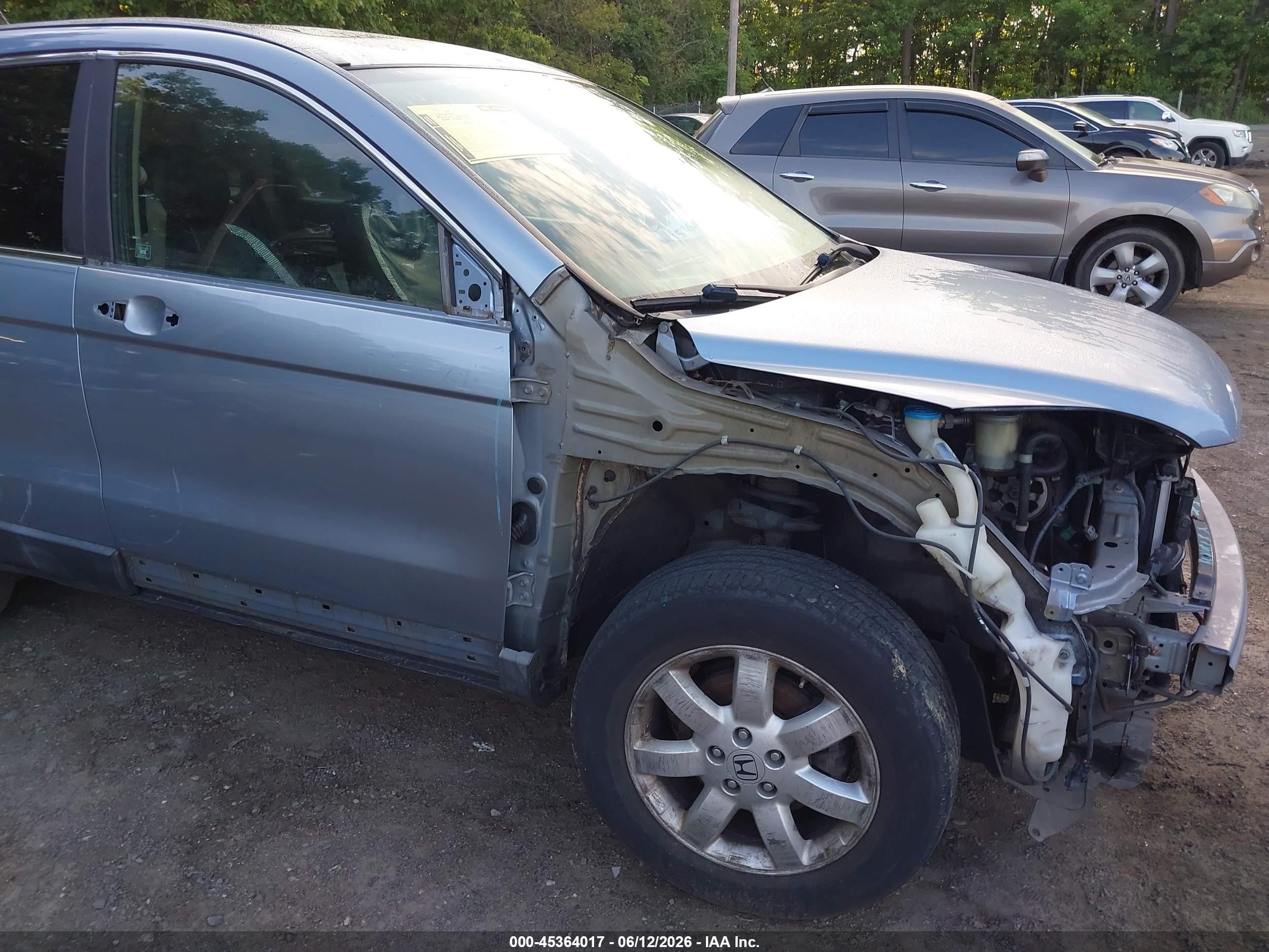 2008 Honda Cr-v Ex-l Light Blue vin: 5J6RE38748L009655