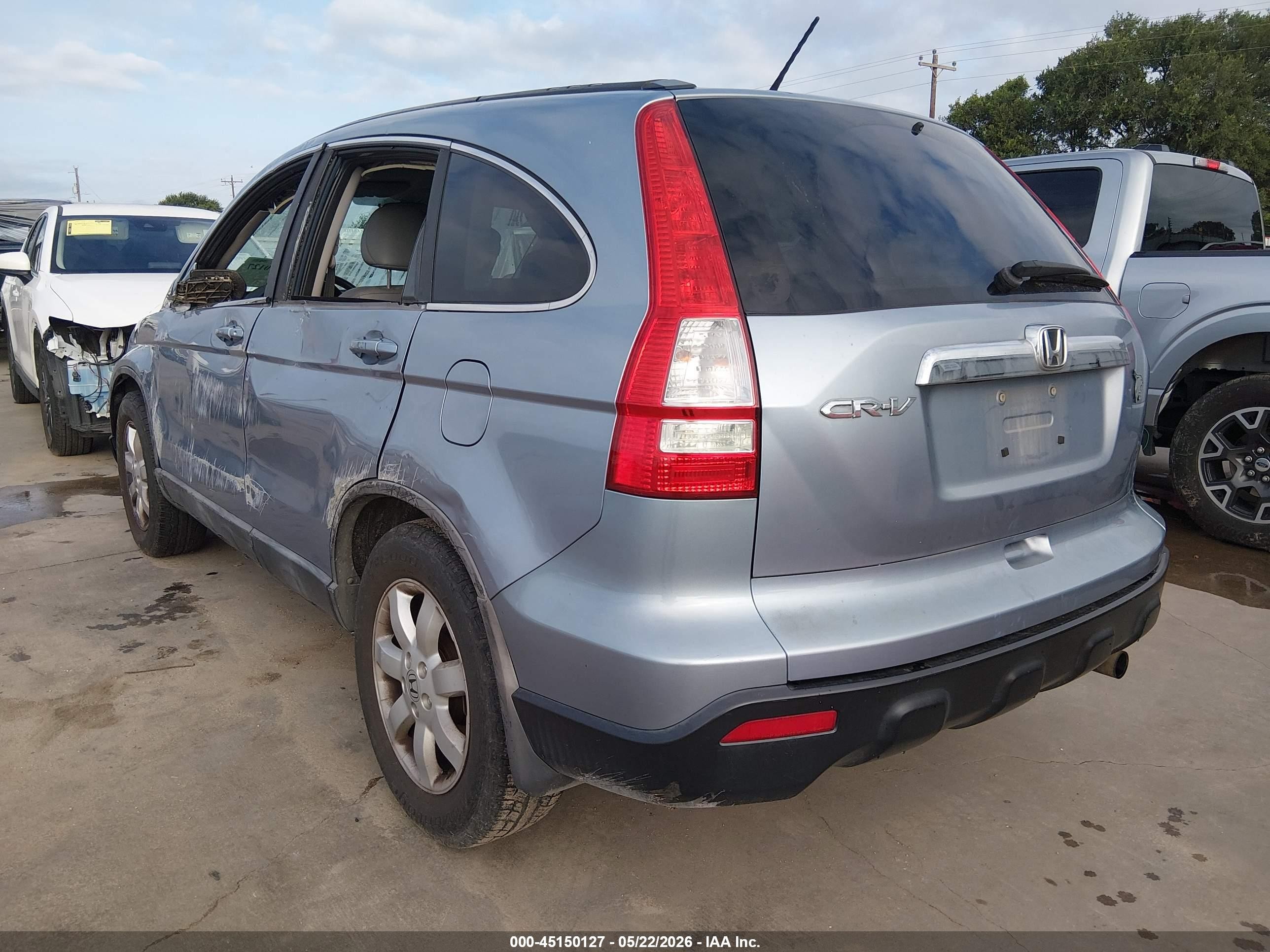 2009 Honda Cr-v Ex-l Light Blue vin: 5J6RE38749L021399
