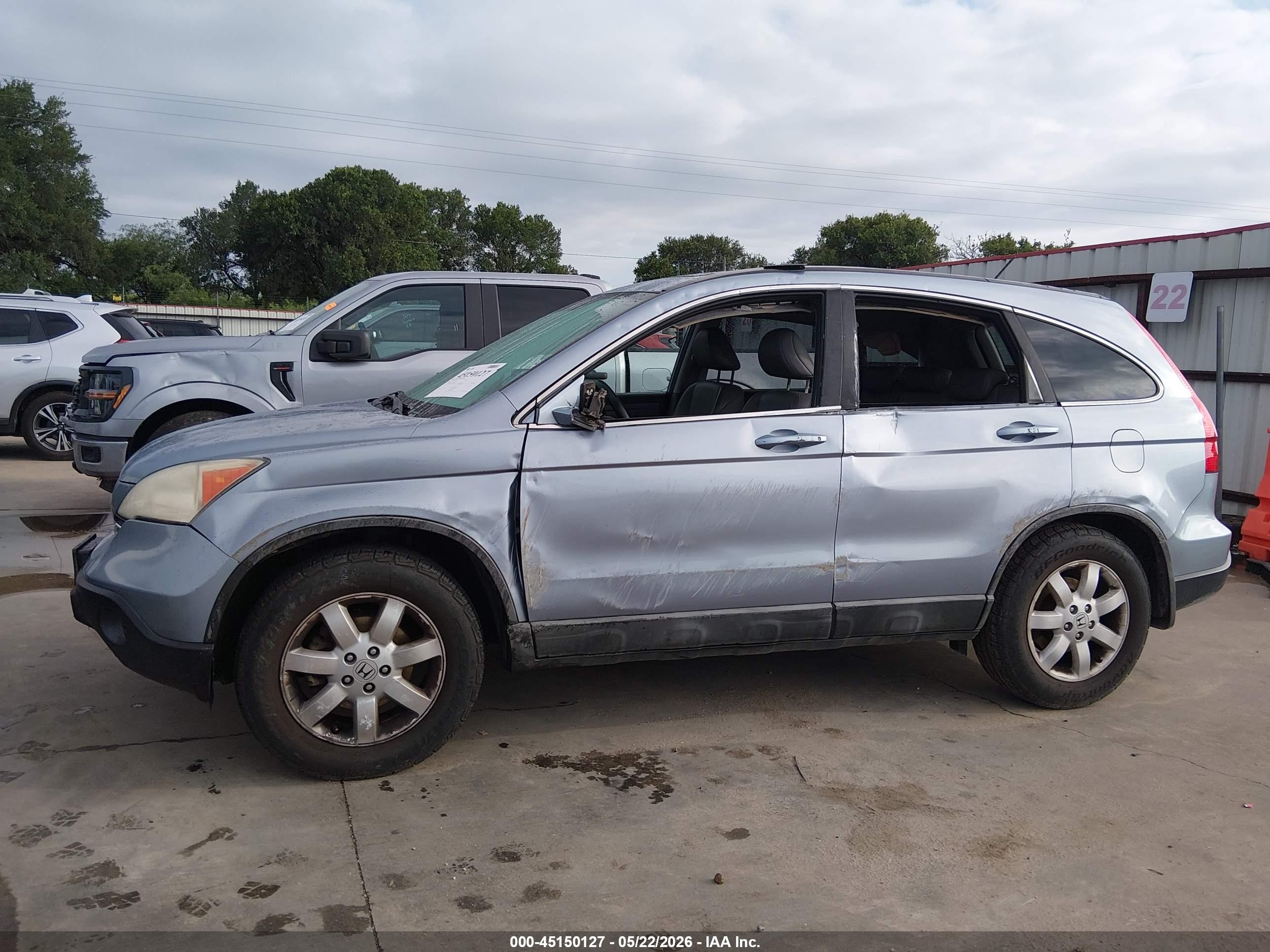 2009 Honda Cr-v Ex-l Light Blue vin: 5J6RE38749L021399