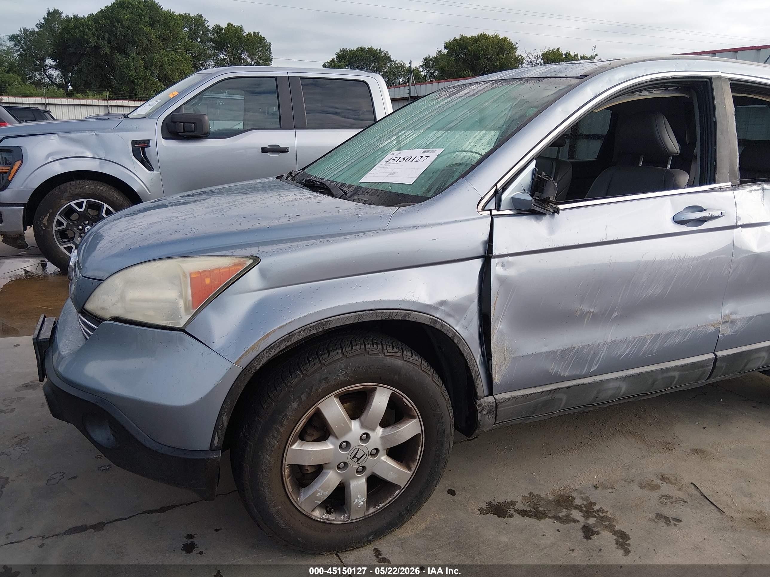 2009 Honda Cr-v Ex-l Light Blue vin: 5J6RE38749L021399