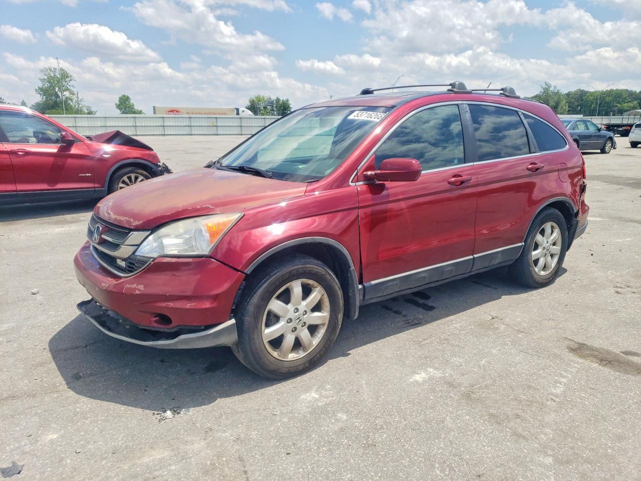 2009 Honda Cr-v Exl Burgundy vin: 5J6RE38749L032614