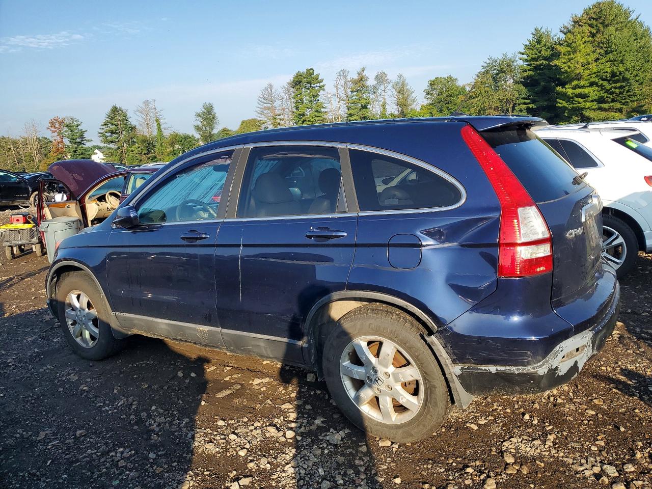2008 Honda Cr-v Exl Blue vin: 5J6RE38768L001086