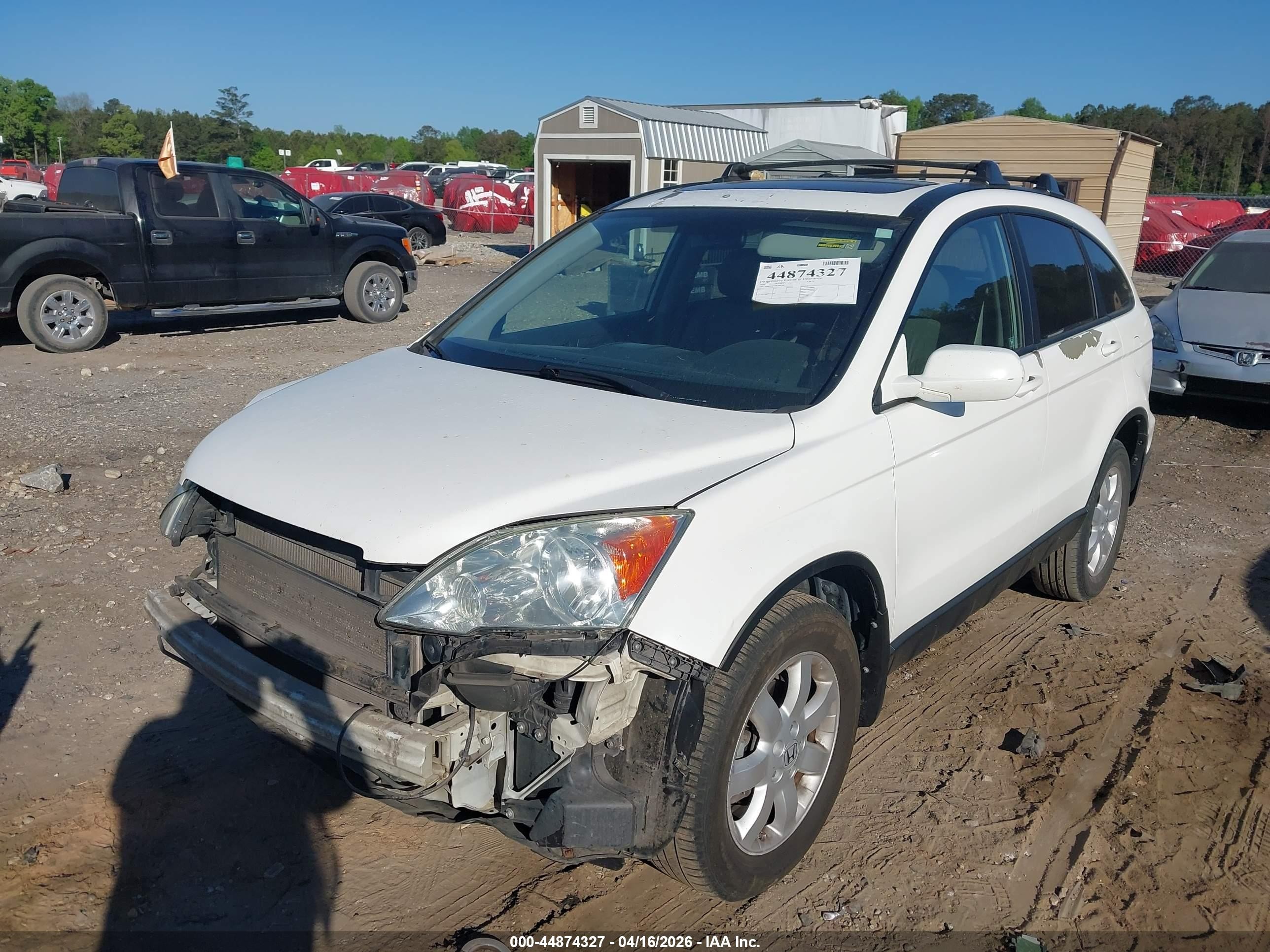 2008 Honda Cr-v Ex-l Белый vin: 5J6RE38778L004286