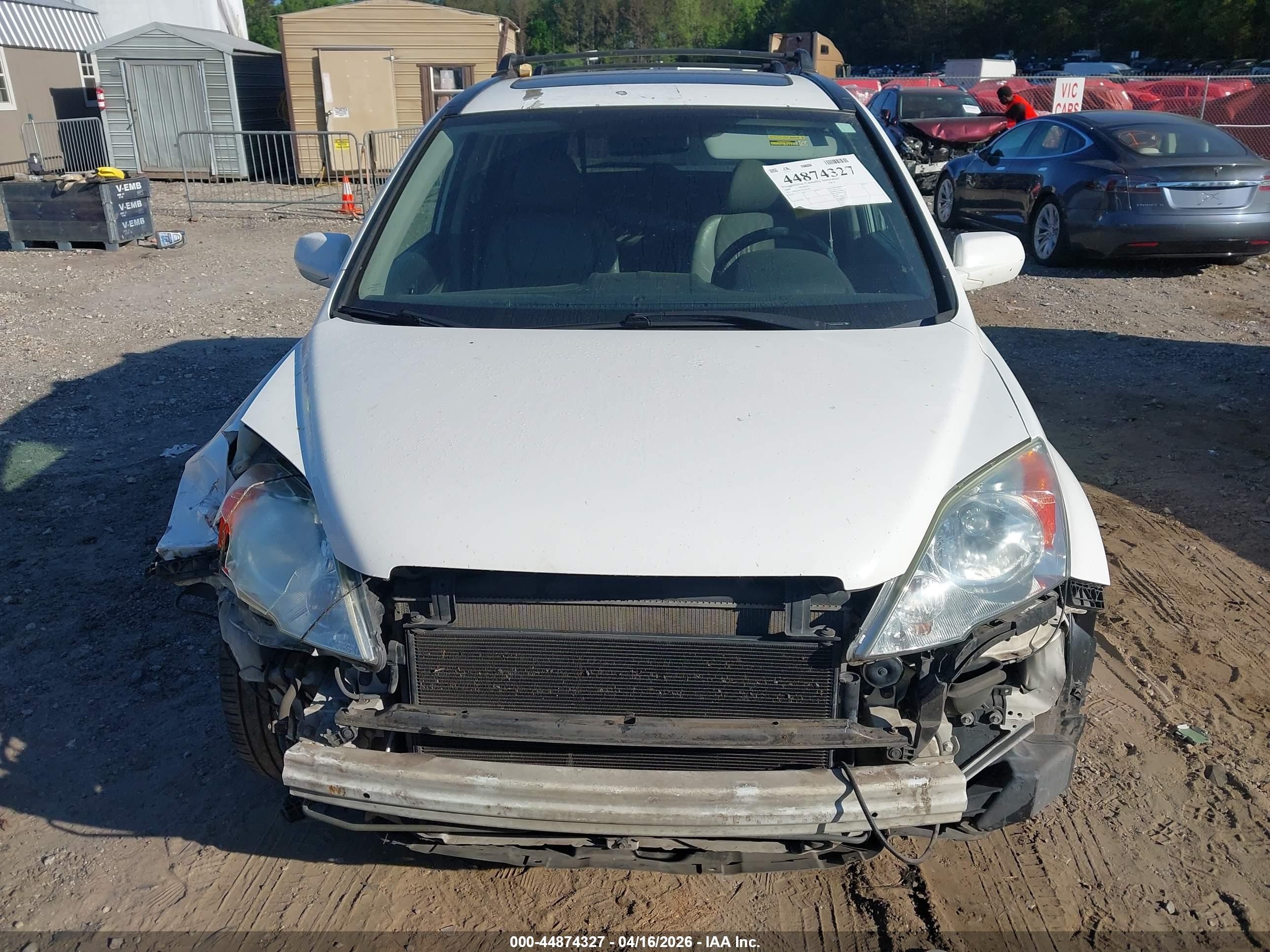 2008 Honda Cr-v Ex-l Белый vin: 5J6RE38778L004286