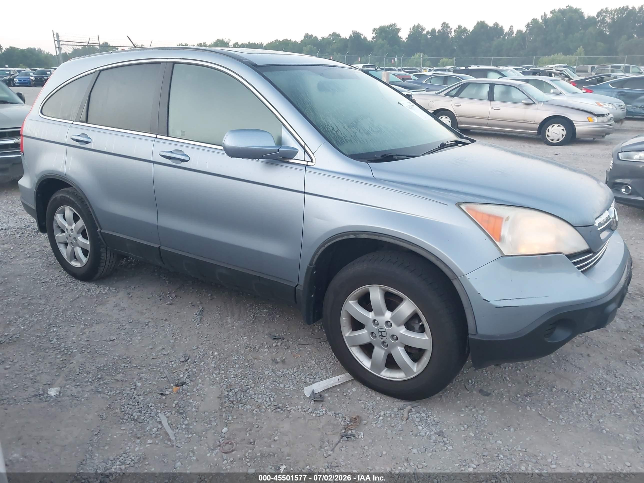 2008 Honda Cr-v Ex-l Blue vin: 5J6RE38778L008306