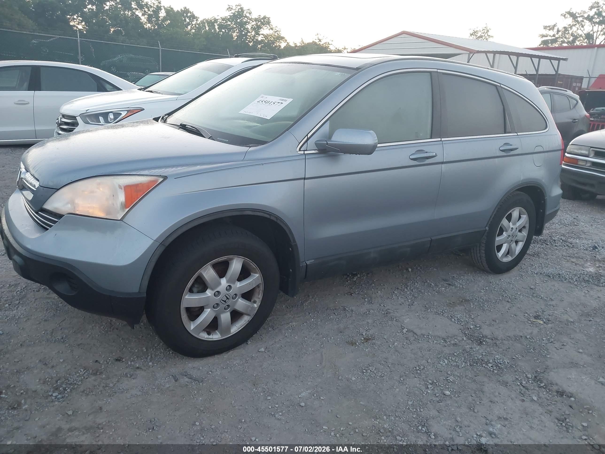 2008 Honda Cr-v Ex-l Blue vin: 5J6RE38778L008306