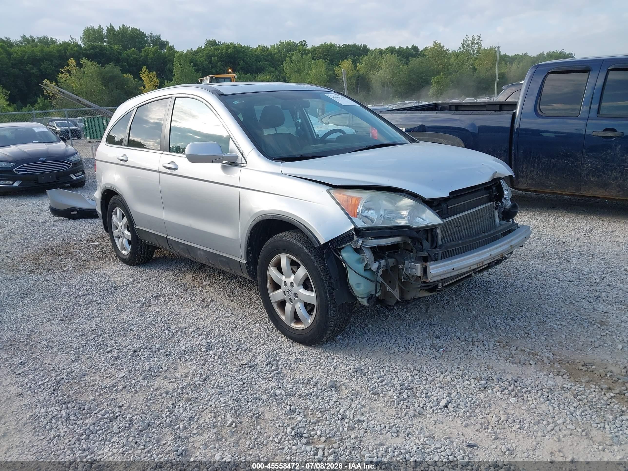 2009 Honda Cr-v Ex-l Silver vin: 5J6RE38779L002653