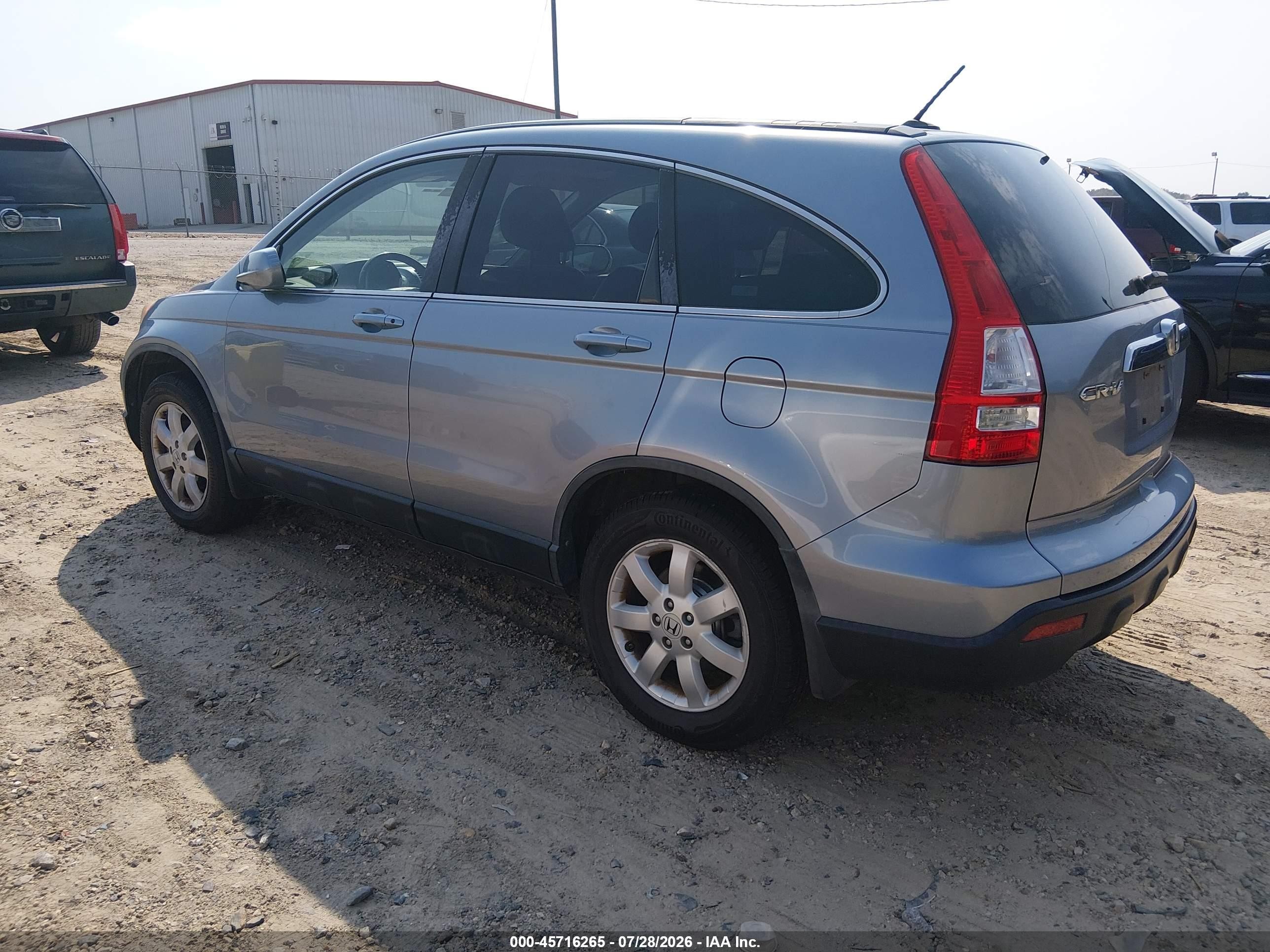 2009 Honda Cr-v Ex-l Blue vin: 5J6RE38779L009411
