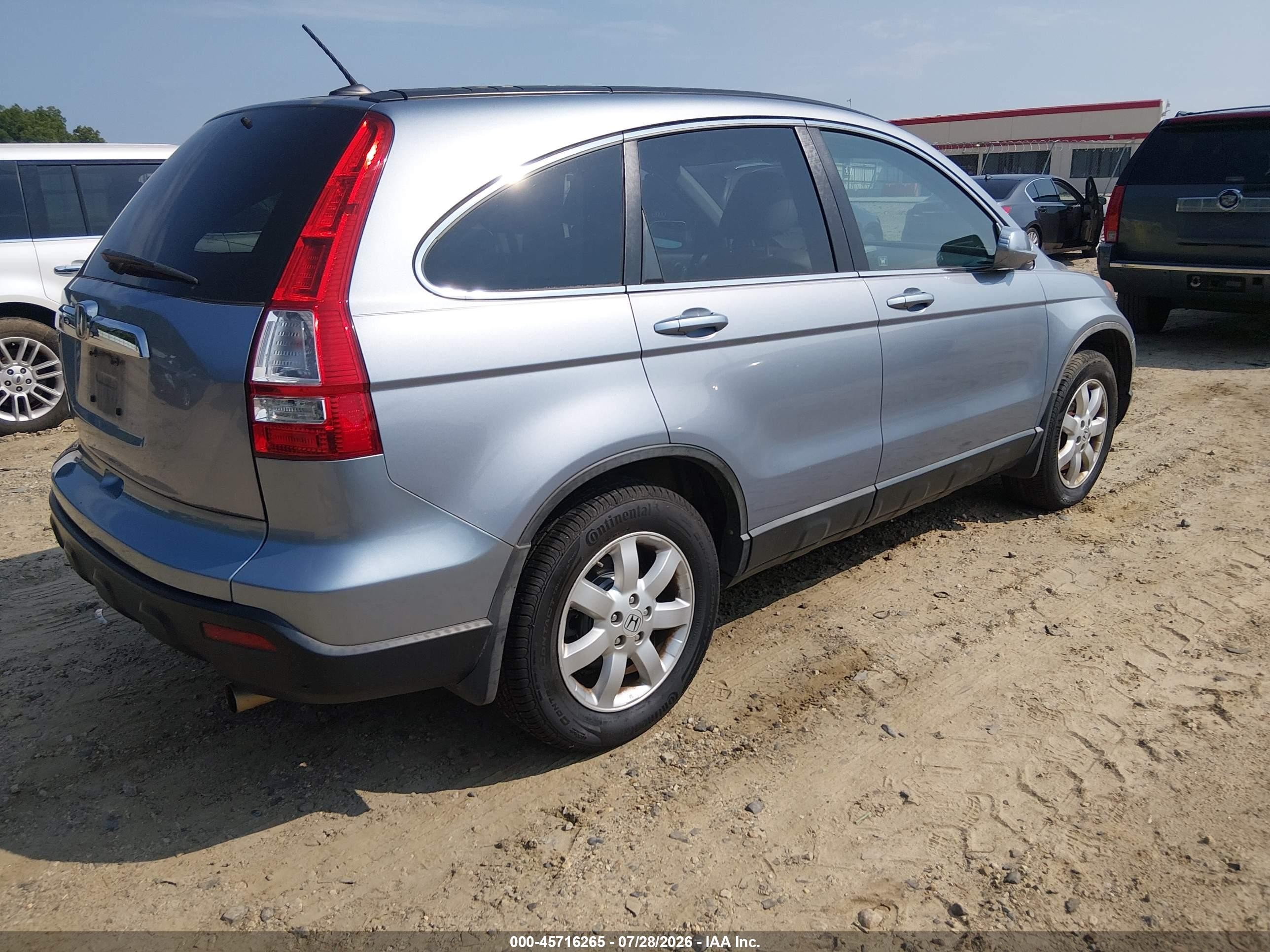 2009 Honda Cr-v Ex-l Blue vin: 5J6RE38779L009411