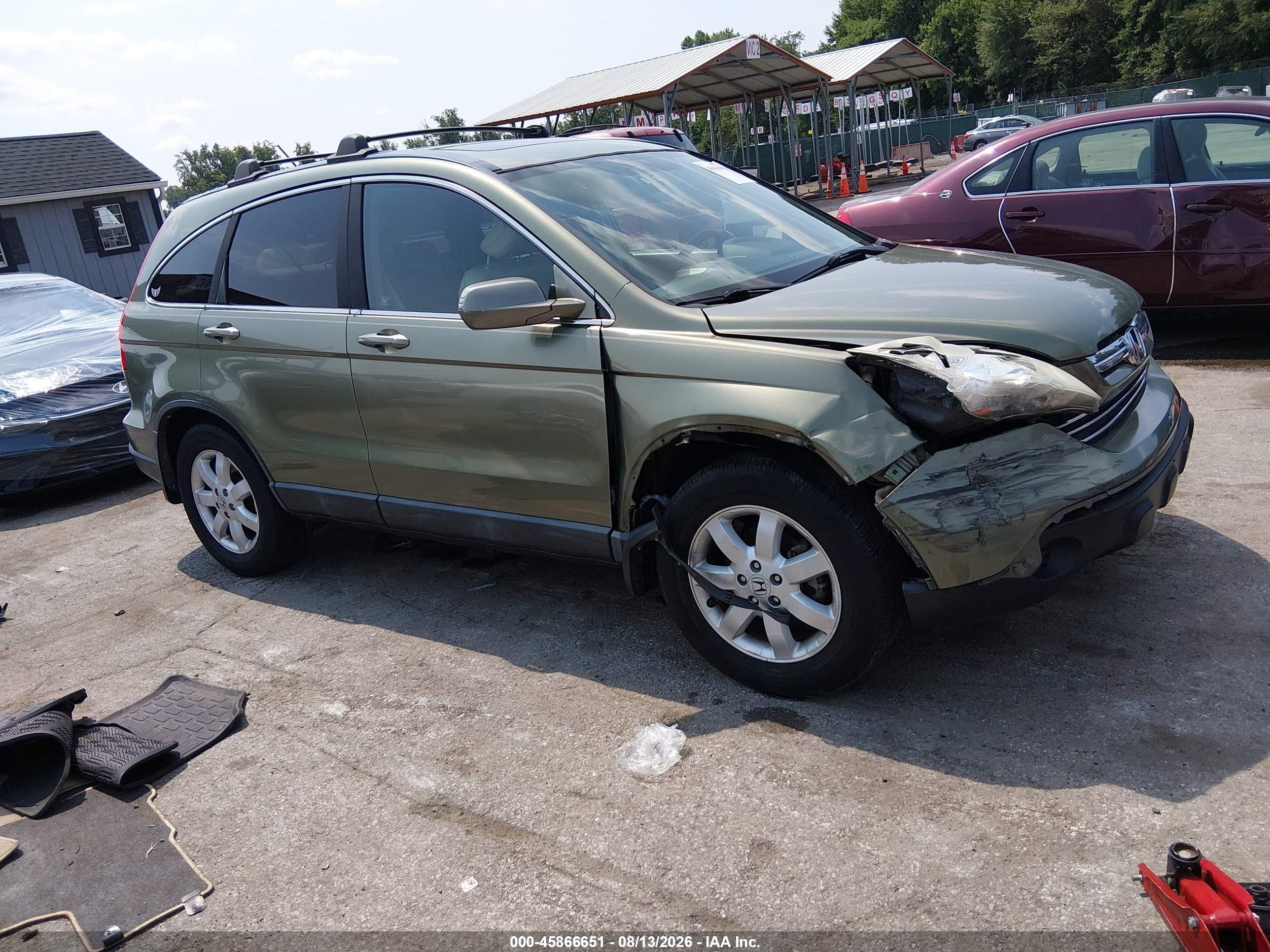 2009 Honda Cr-v Ex-l Золотой vin: 5J6RE38779L013023