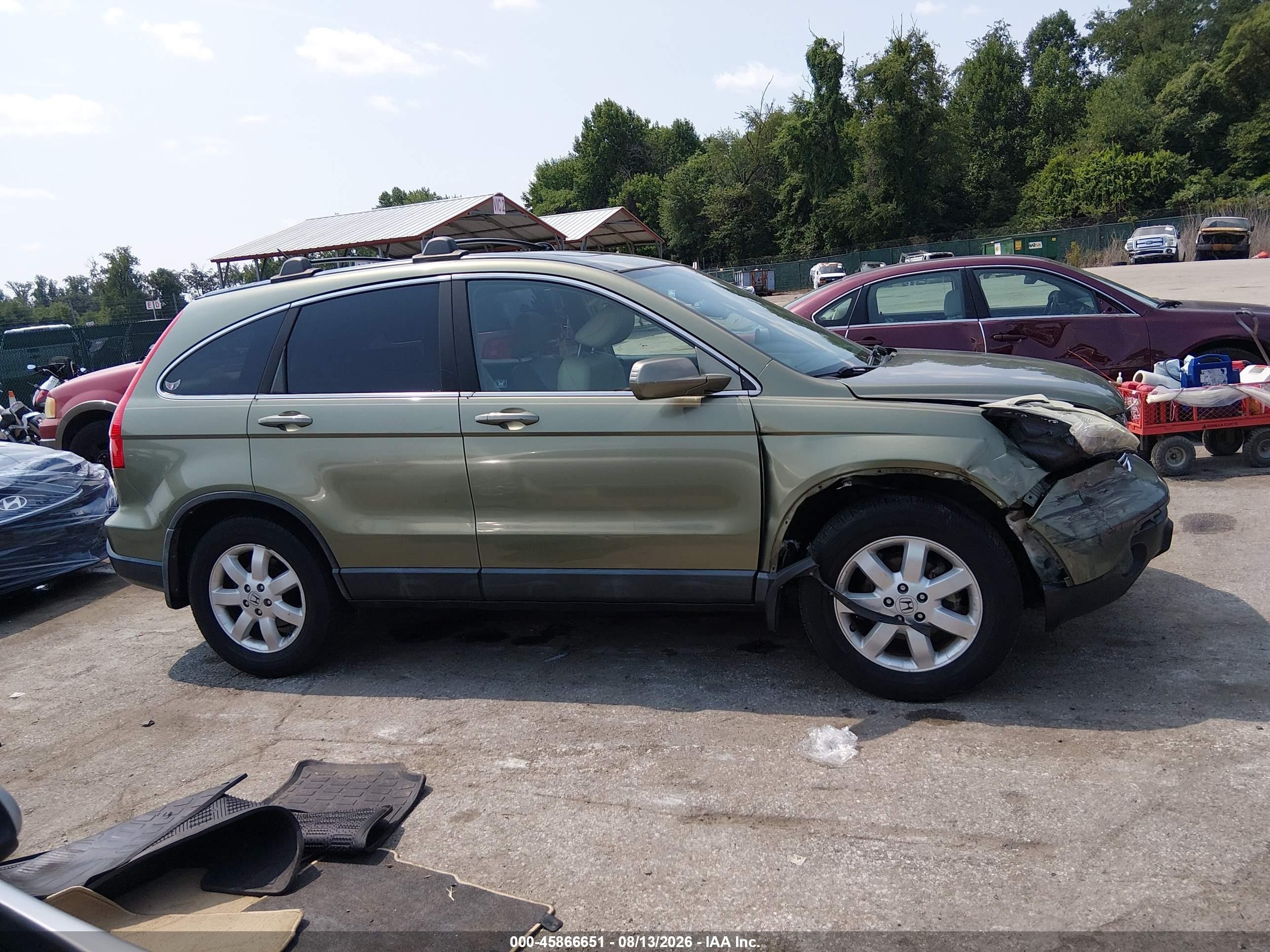 2009 Honda Cr-v Ex-l Золотой vin: 5J6RE38779L013023