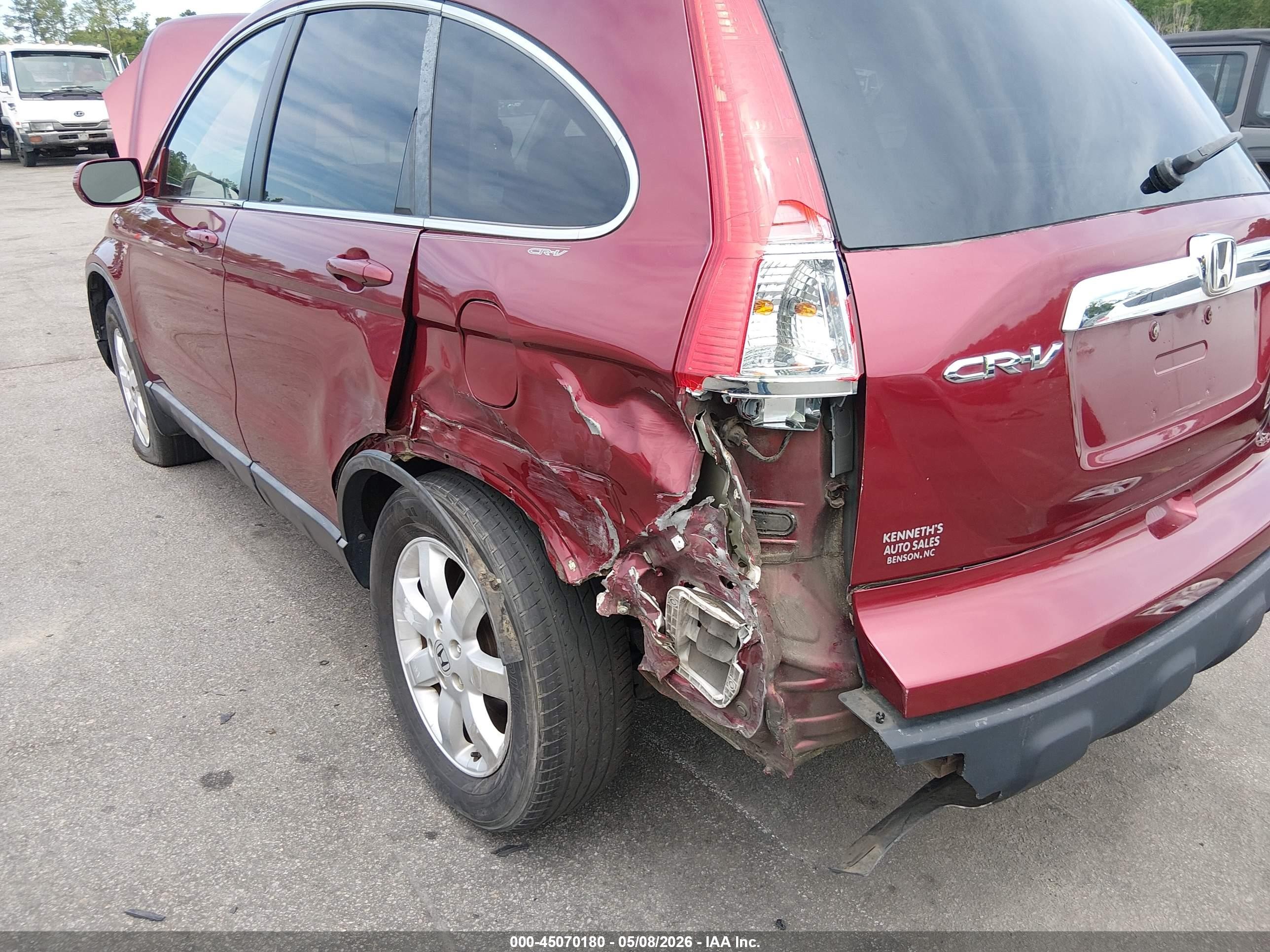 2008 Honda Cr-v Ex-l Бордовый vin: 5J6RE38788L004958