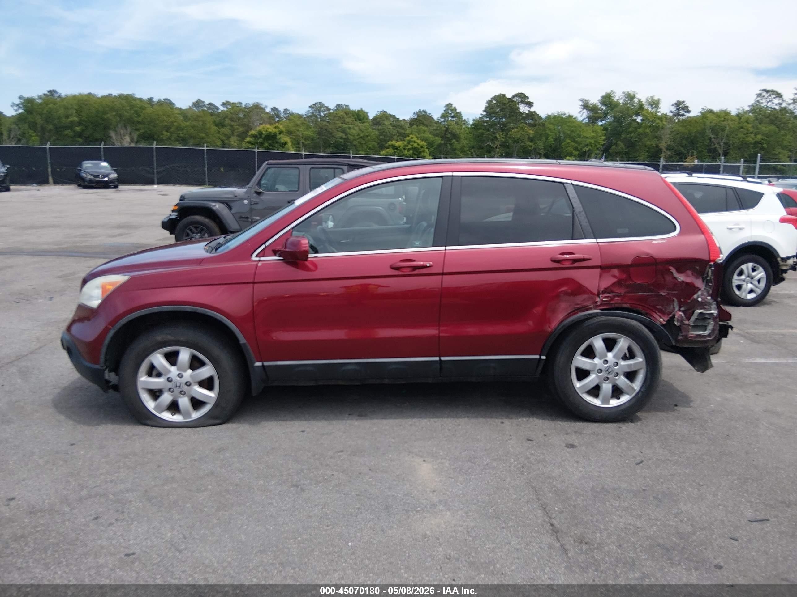 2008 Honda Cr-v Ex-l Бордовый vin: 5J6RE38788L004958