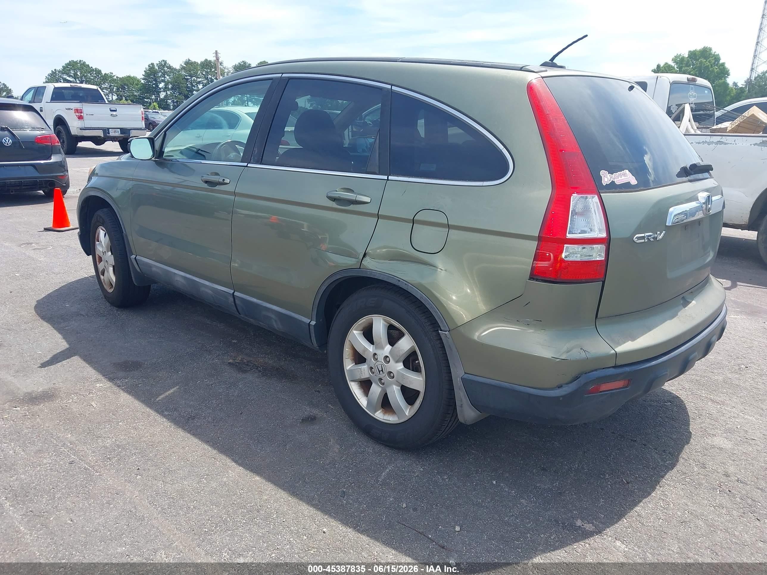 2008 Honda Cr-v Ex-l Green vin: 5J6RE38788L005396