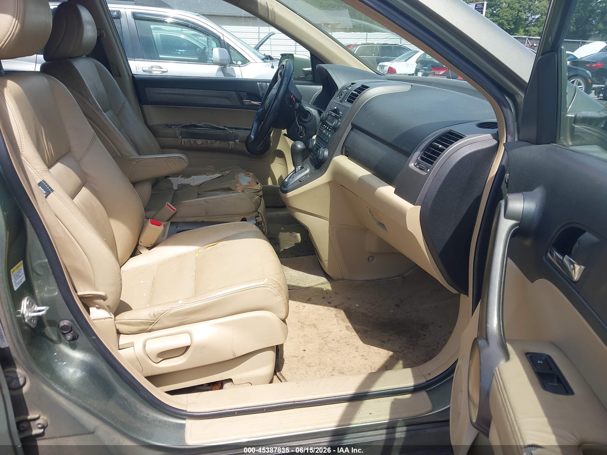 2008 Honda Cr-v Ex-l Green vin: 5J6RE38788L005396