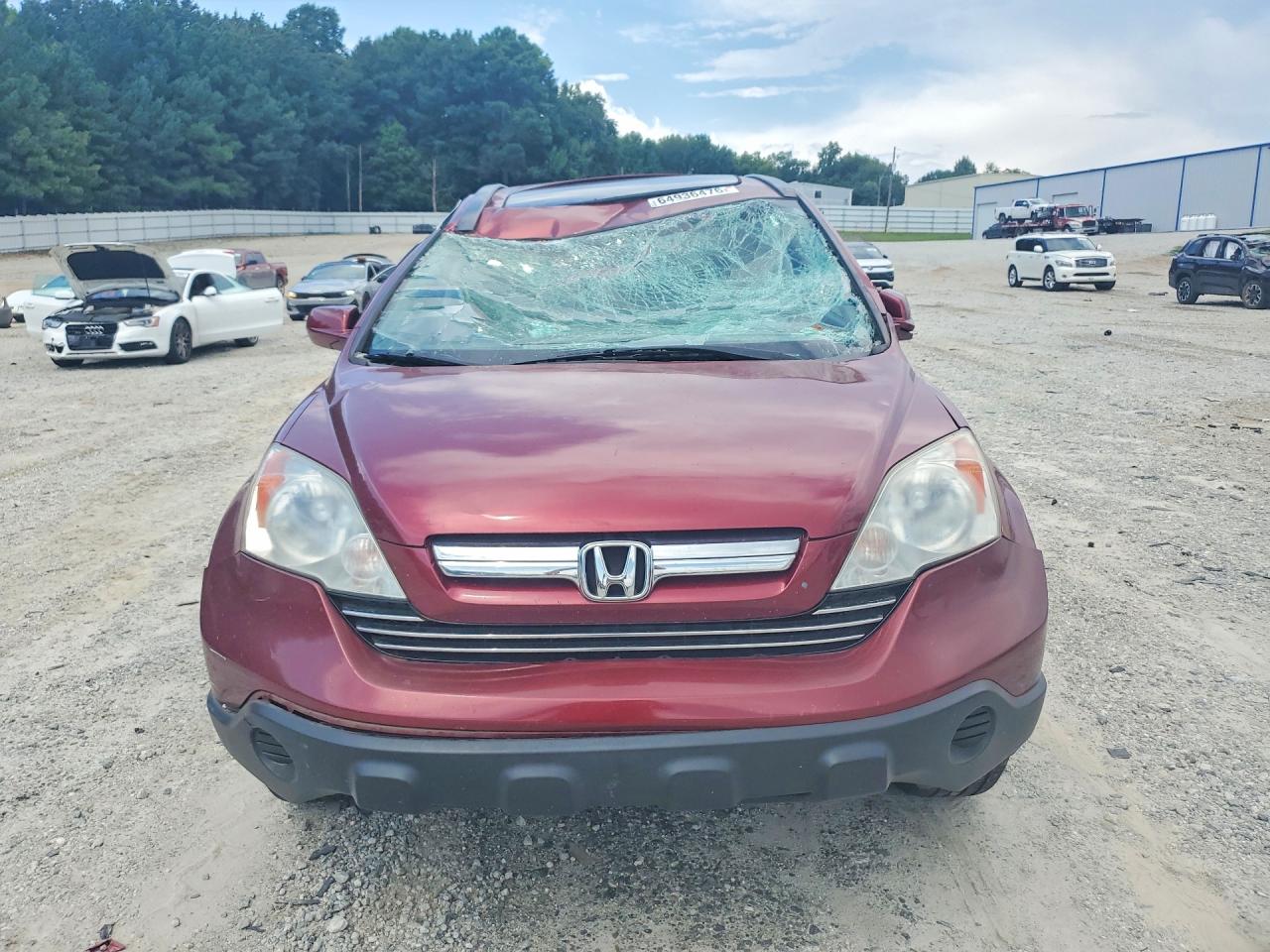 2009 Honda Cr-v Exl Red vin: 5J6RE38789L001463